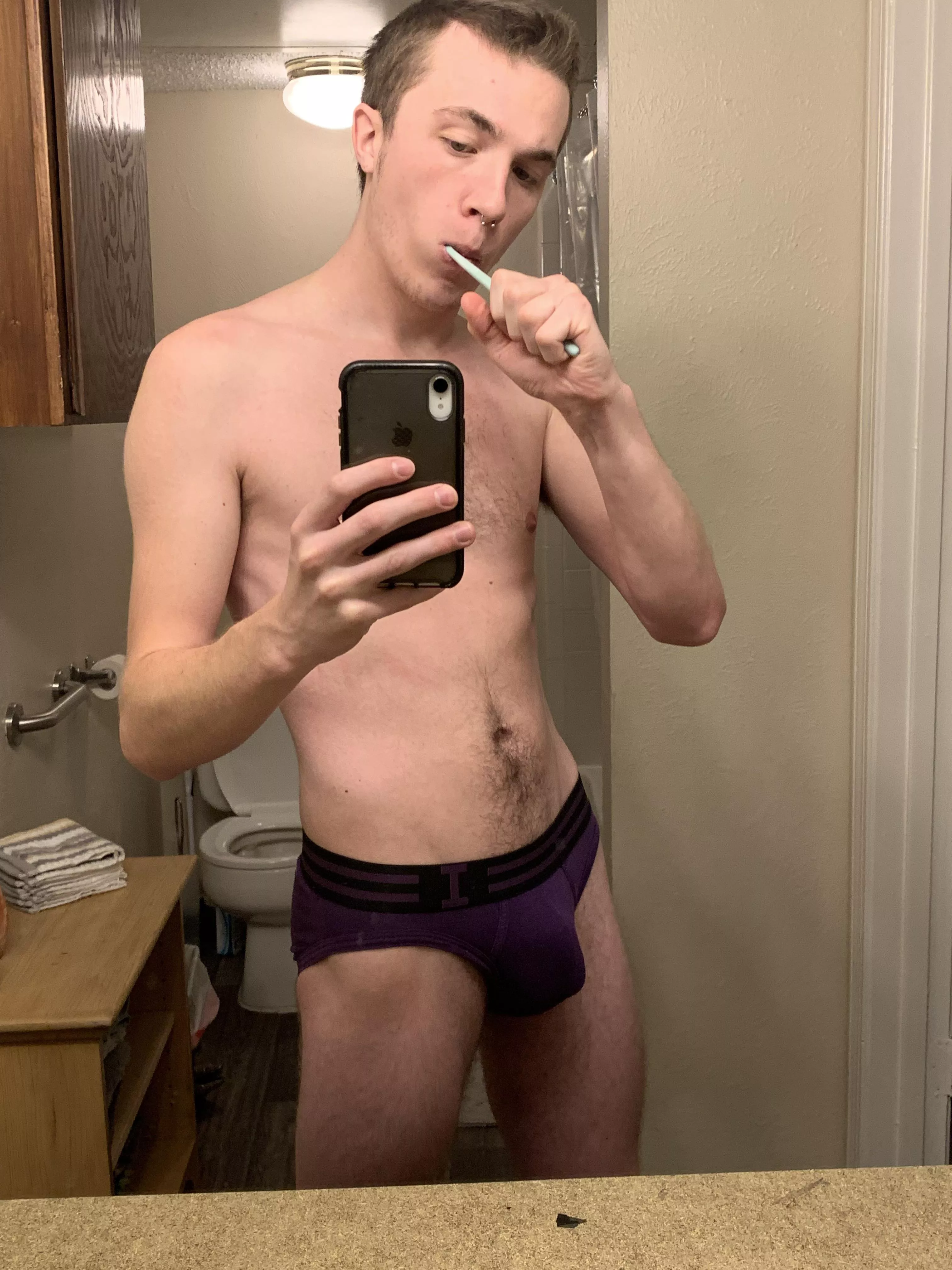 Impetus purple brief for today. Just getting ready for work