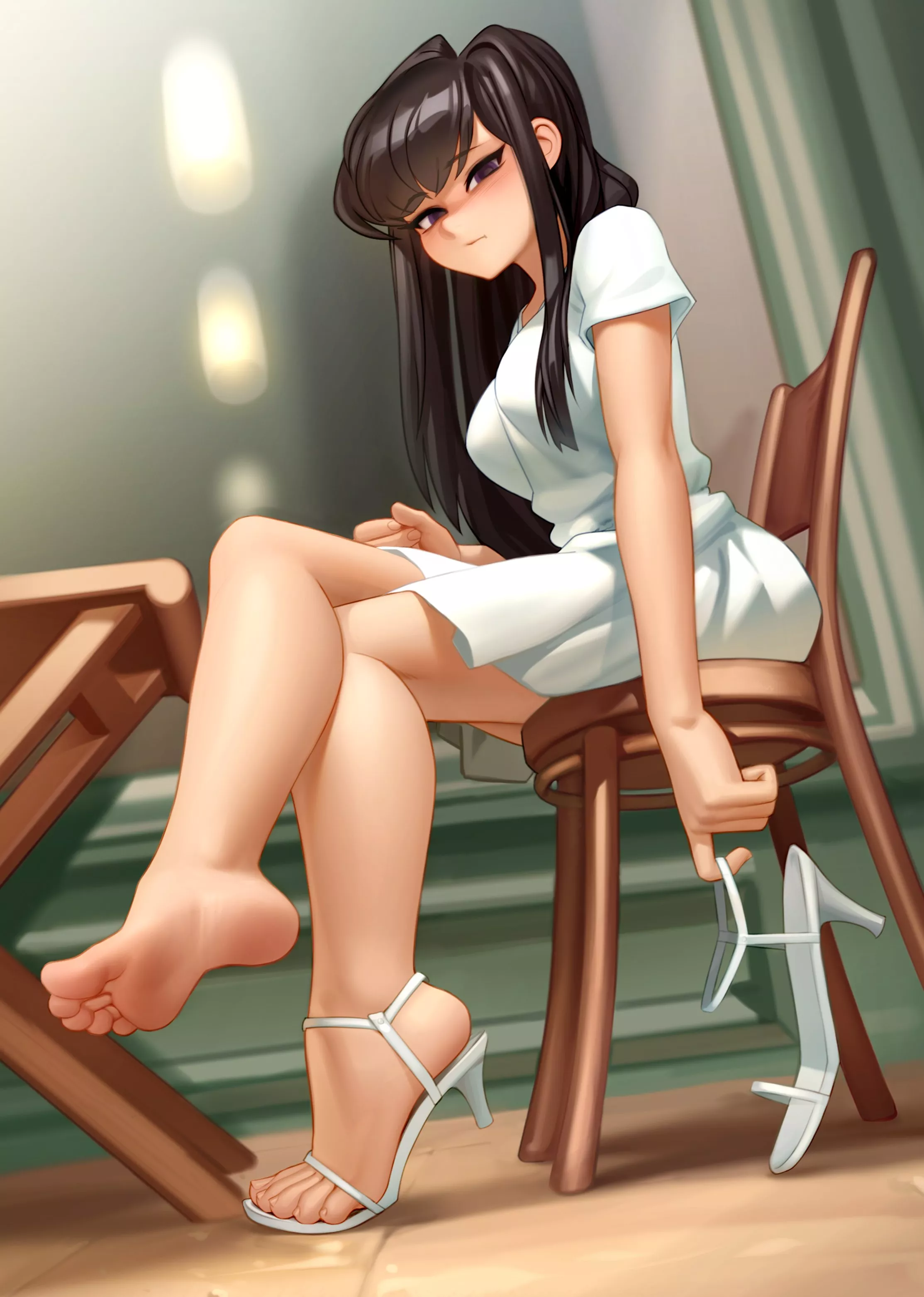 Komi-san in heels (Kairunoburogu) [Komi-san wa, Comyushou desu]