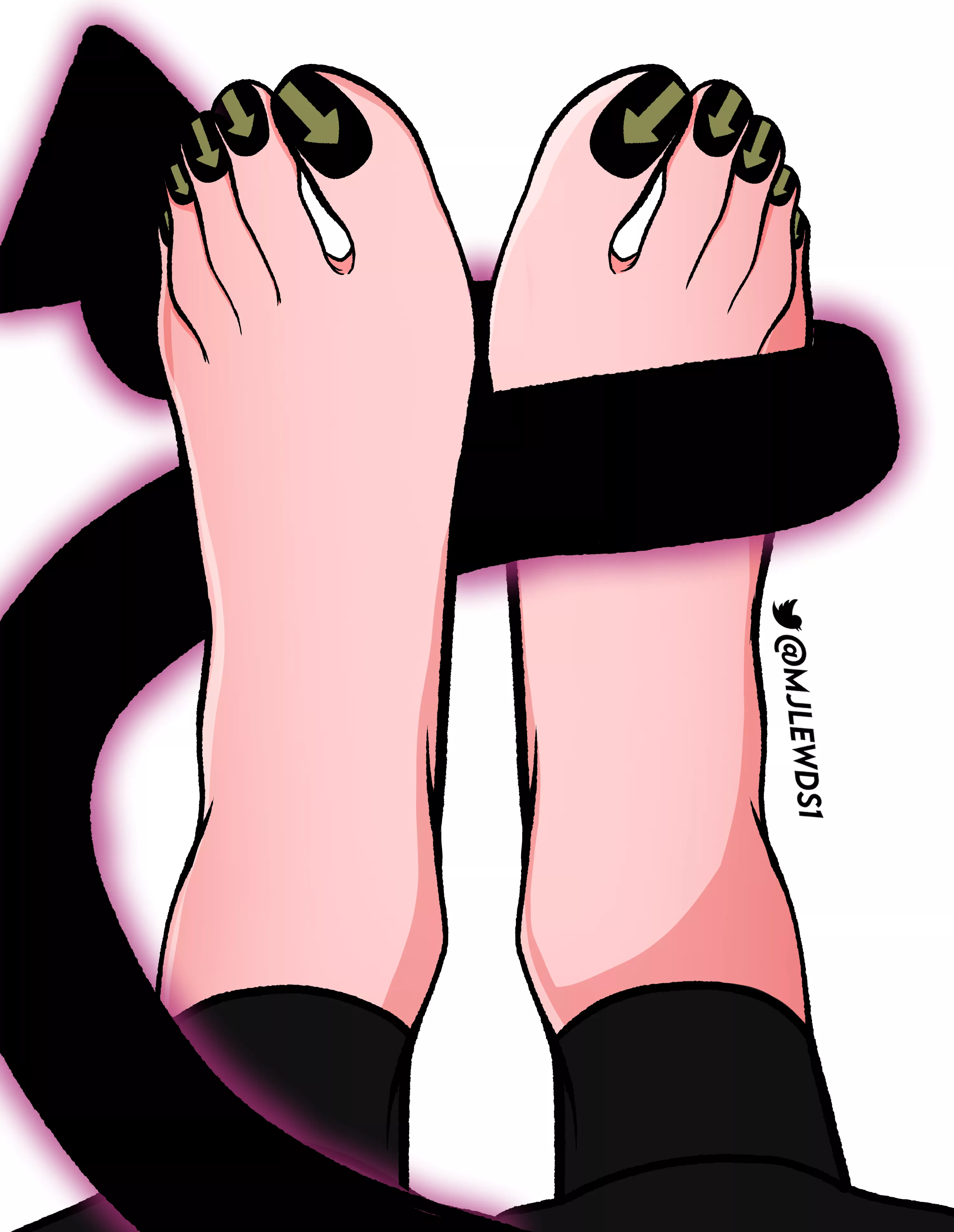 Medusa's cute feet. (MJLEWDS) [Soul Eater]