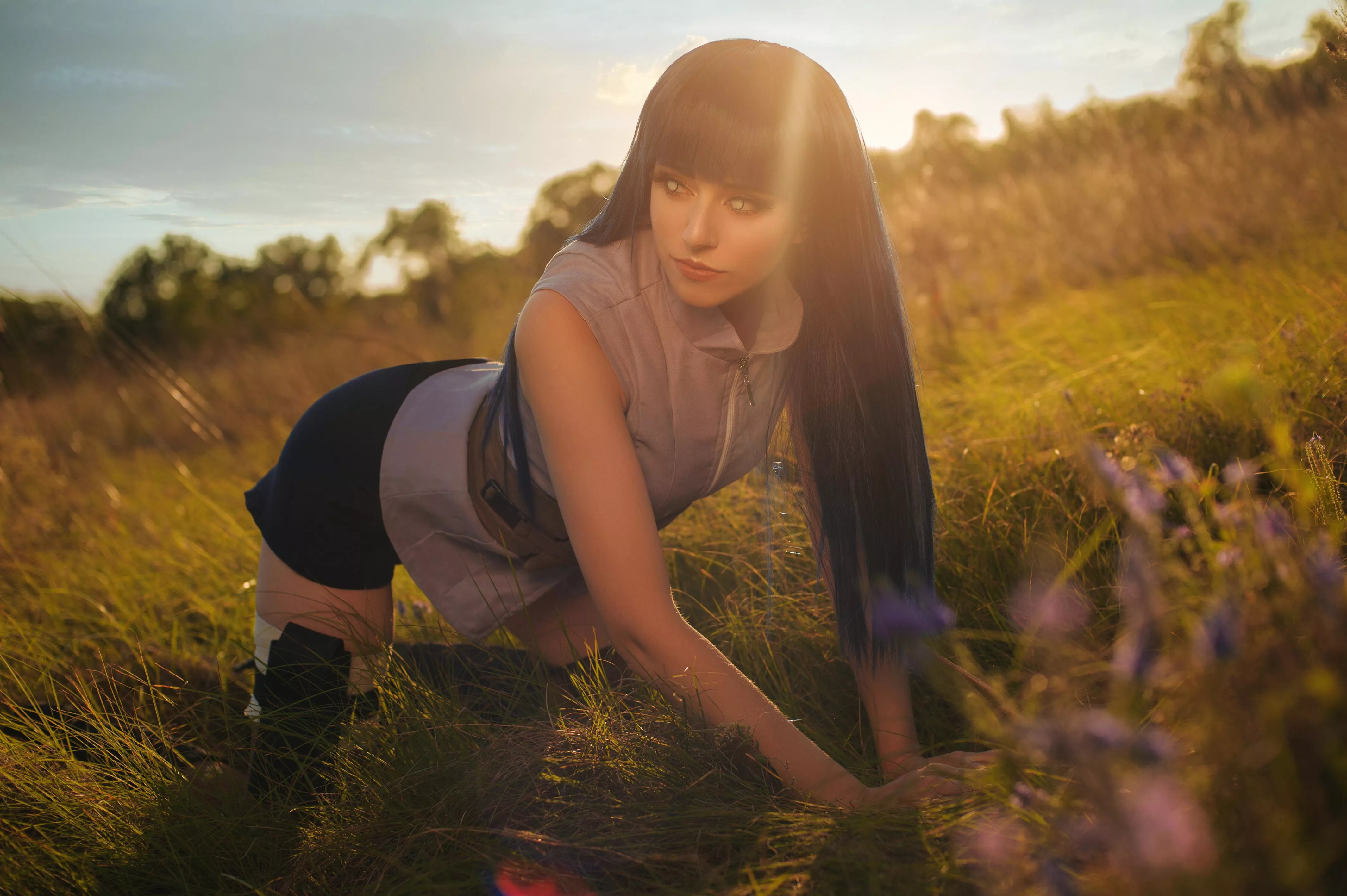 Hinata from Naruto, cosplay by Sakura Loli