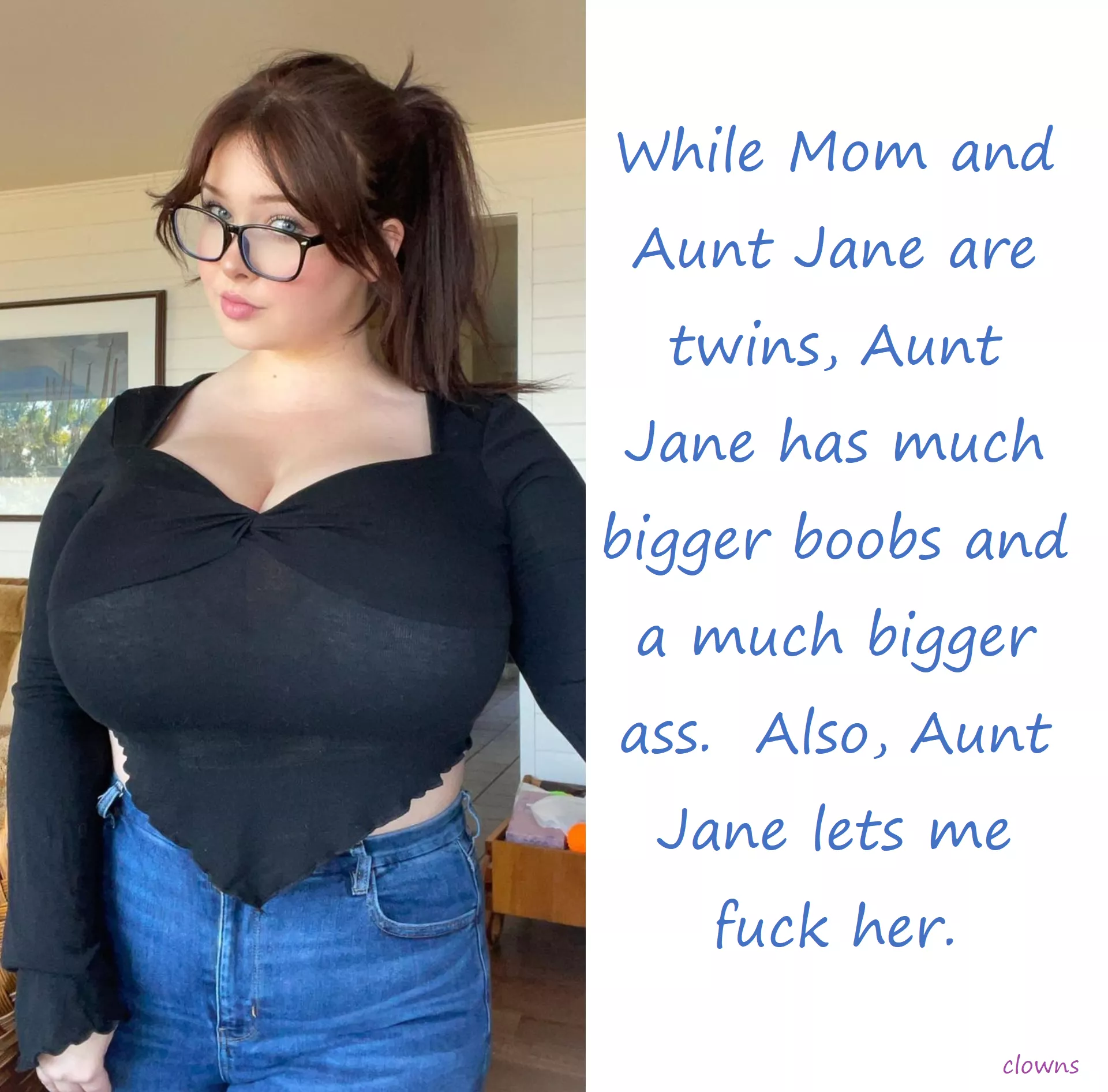 [aunt] Identical, but not too identical.