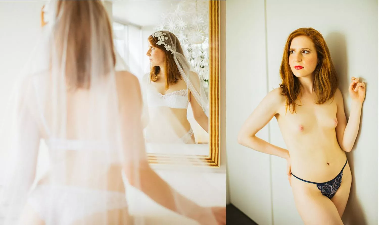 Beautiful redhead bride AIC