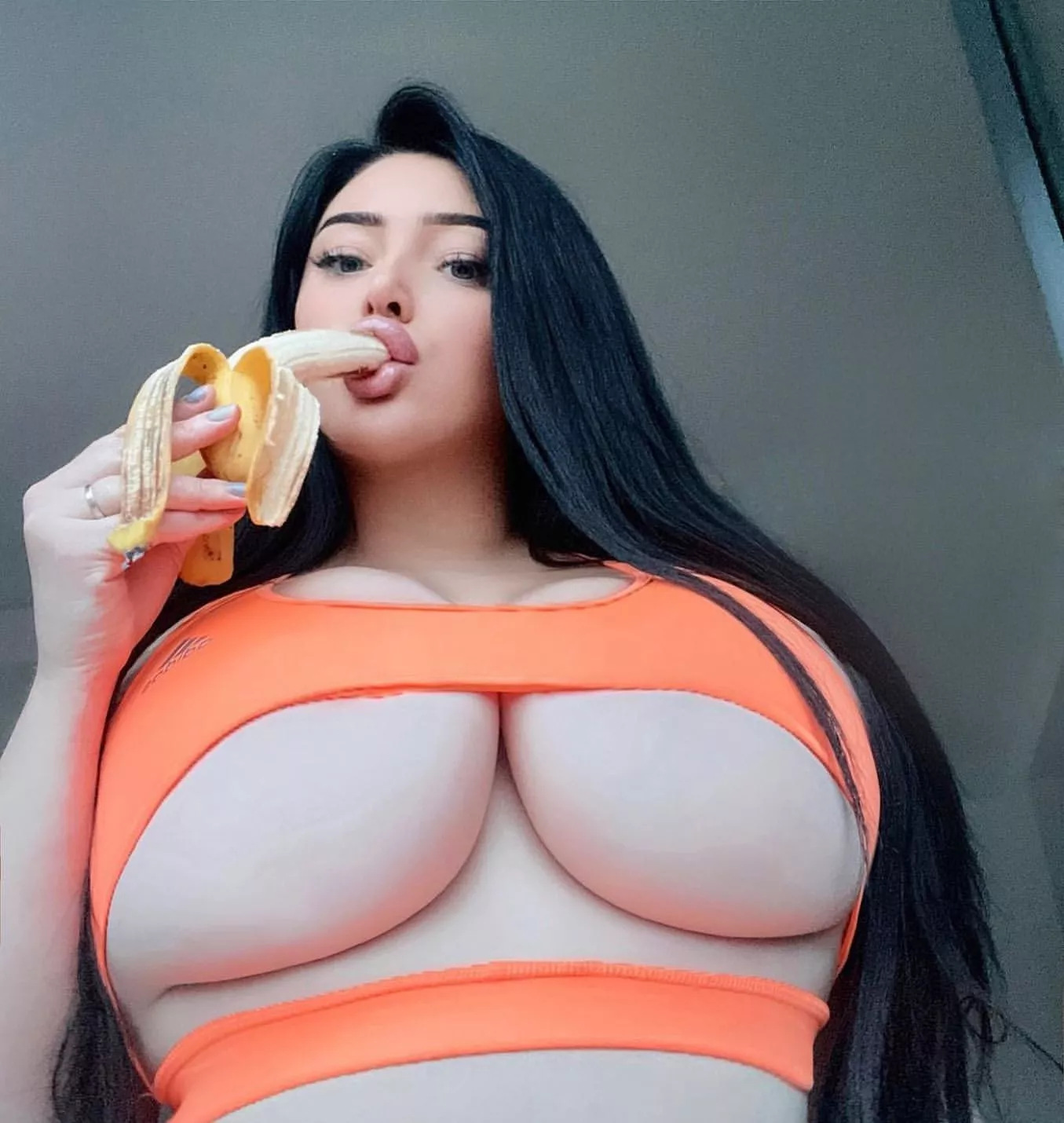 Claudia Rivier: a Croatian bimbo with tits bigger than her head