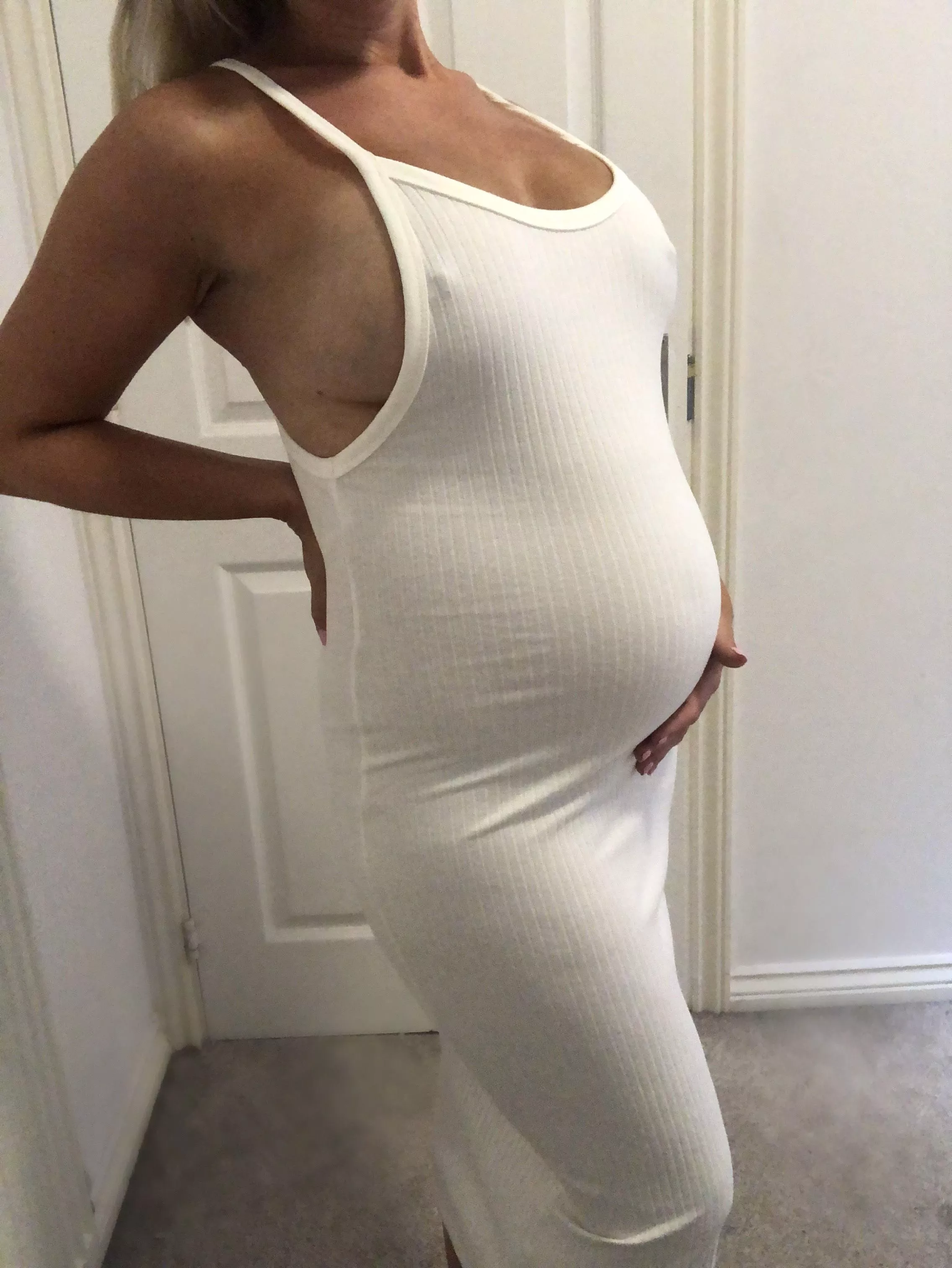 Cute bump and slightly pregnant