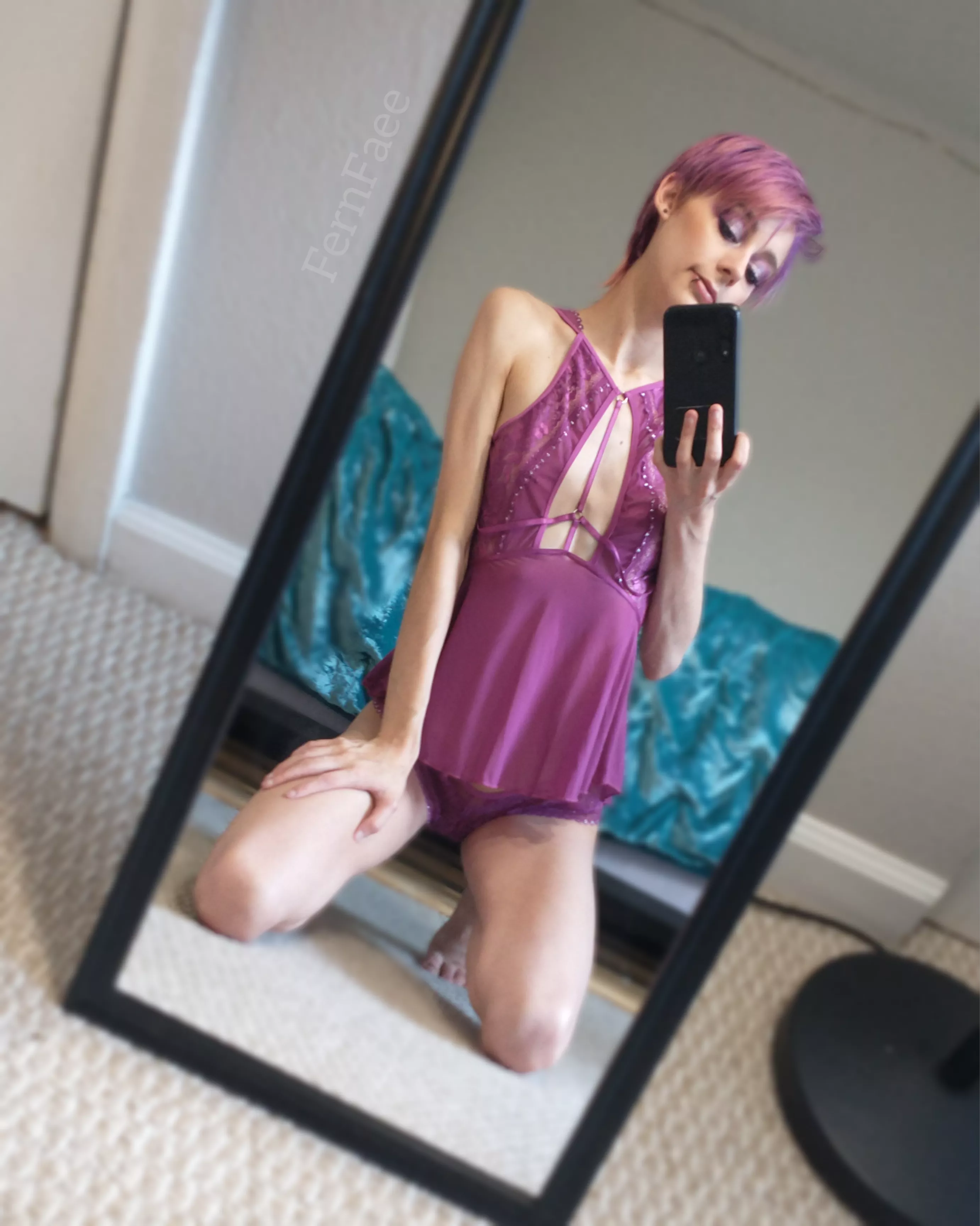 Do you like it when my hair matches my lingerie?