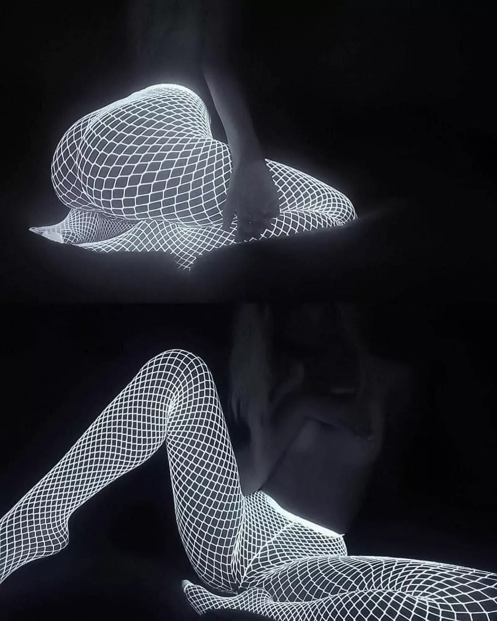 Fishnet stockings that glow in the dark..