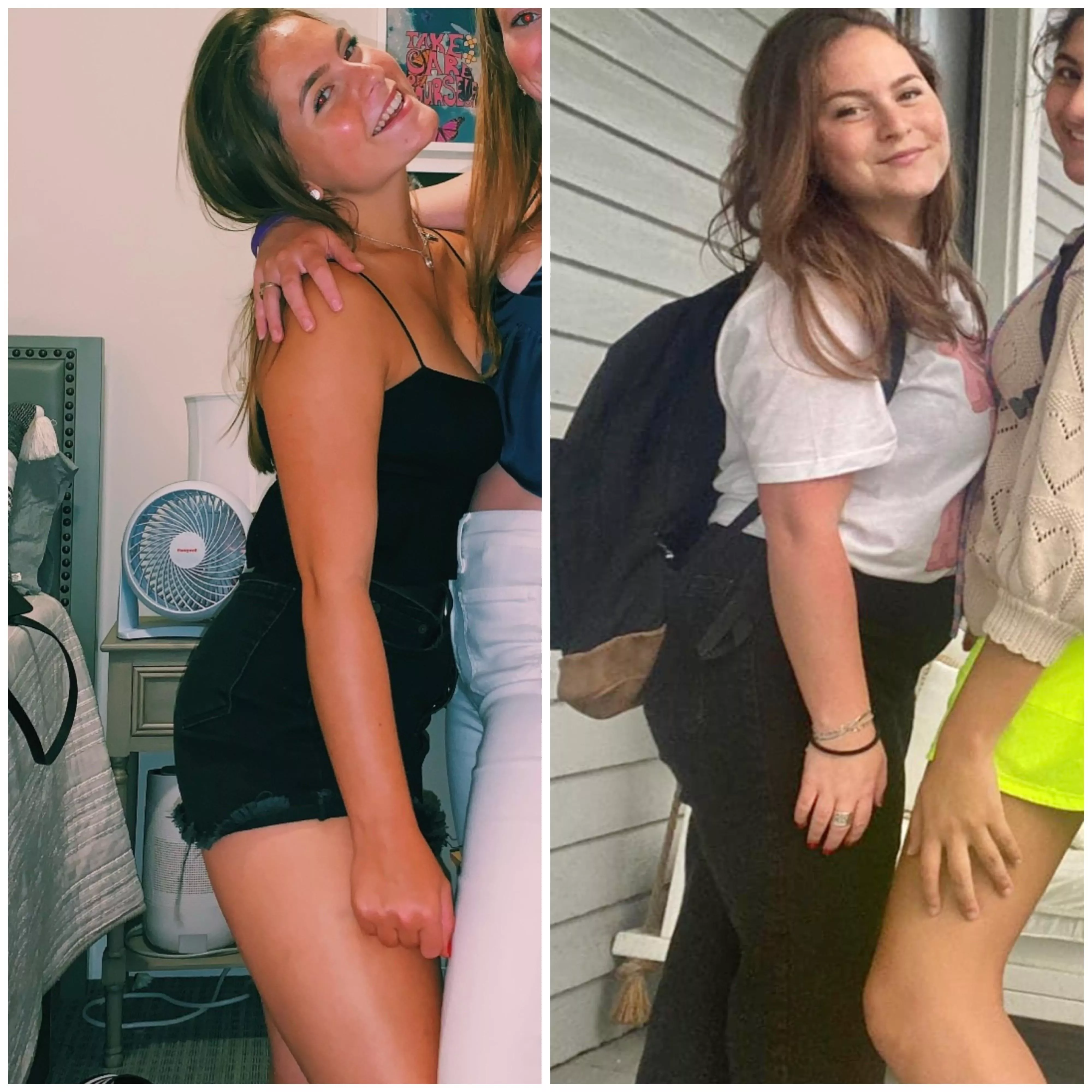 Freshman vs senior year of college