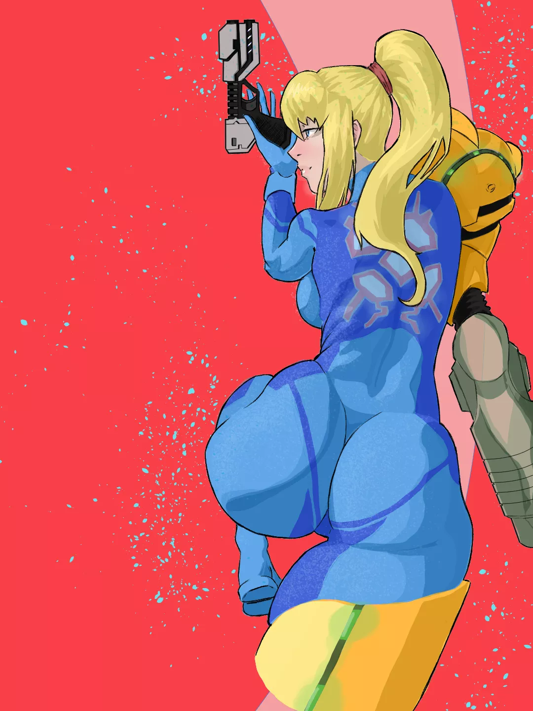 Had to draw the Samus cake