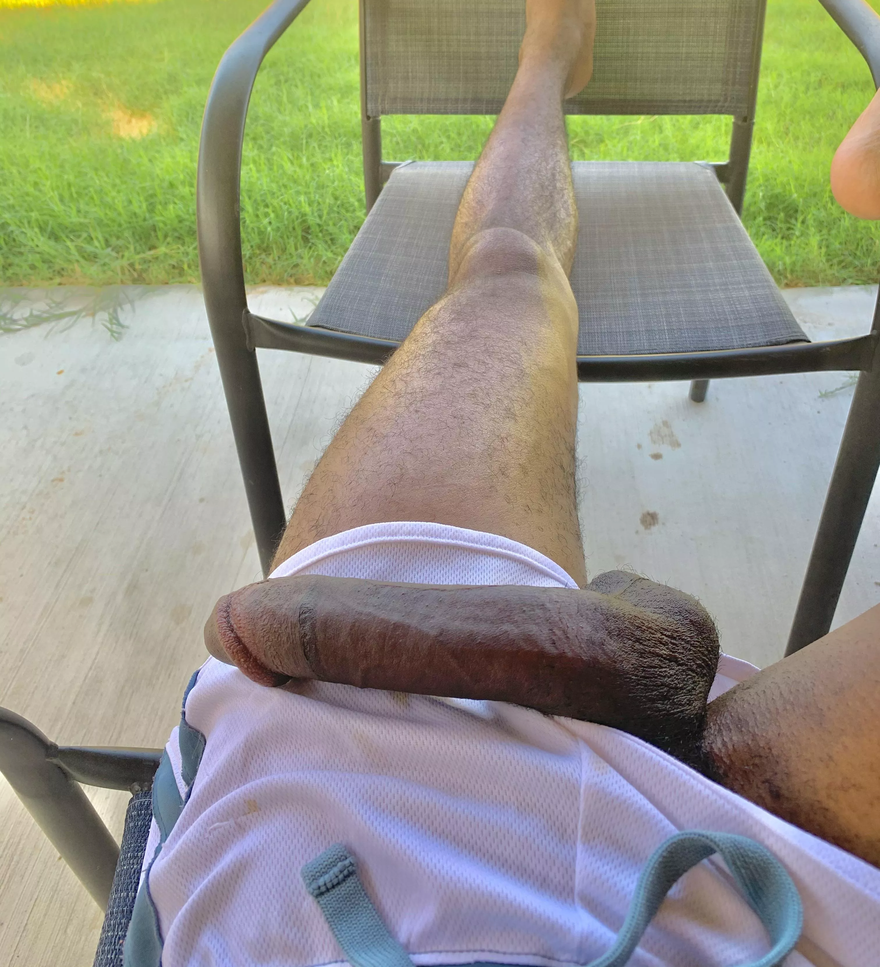 Letting my cock have some fresh air