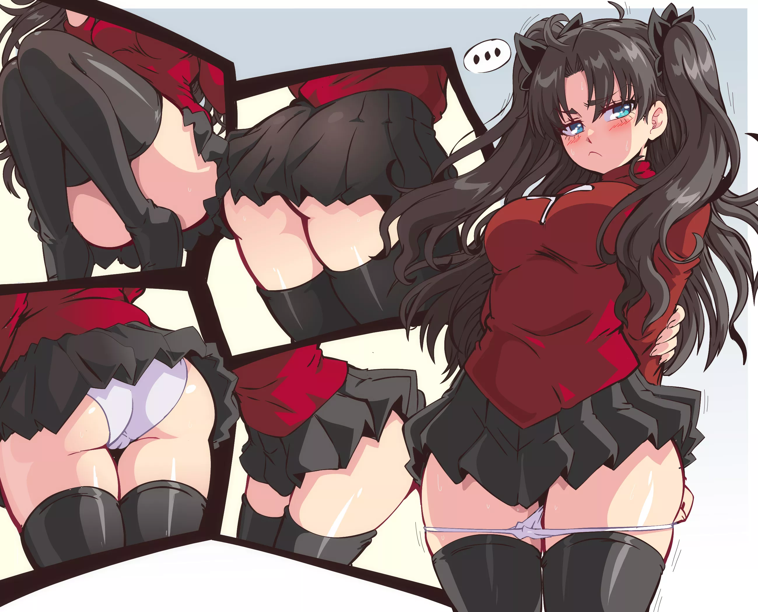 Lewd Rin Tohsaka Shots (by lewdamone)