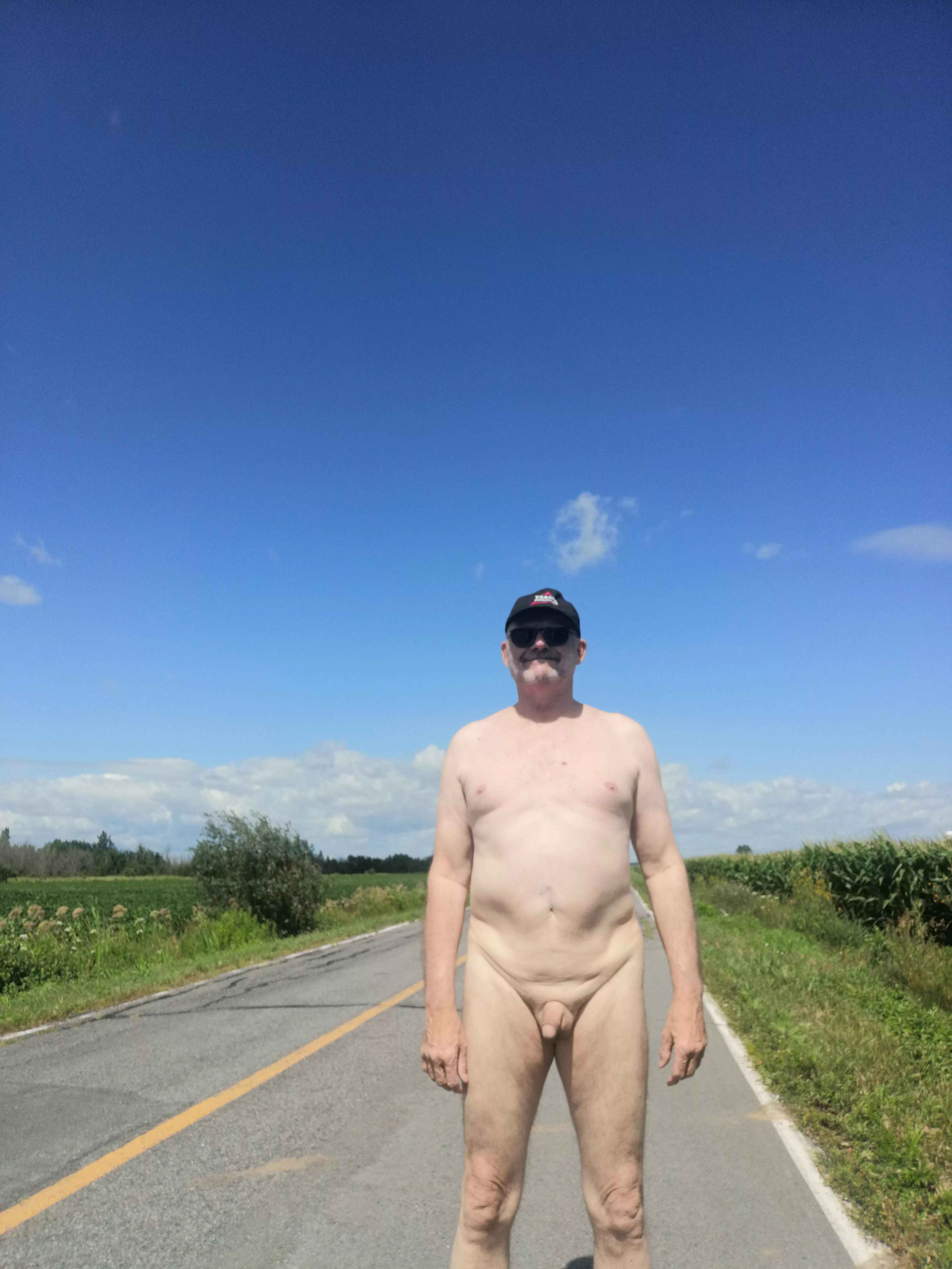 love walking naked along the corn