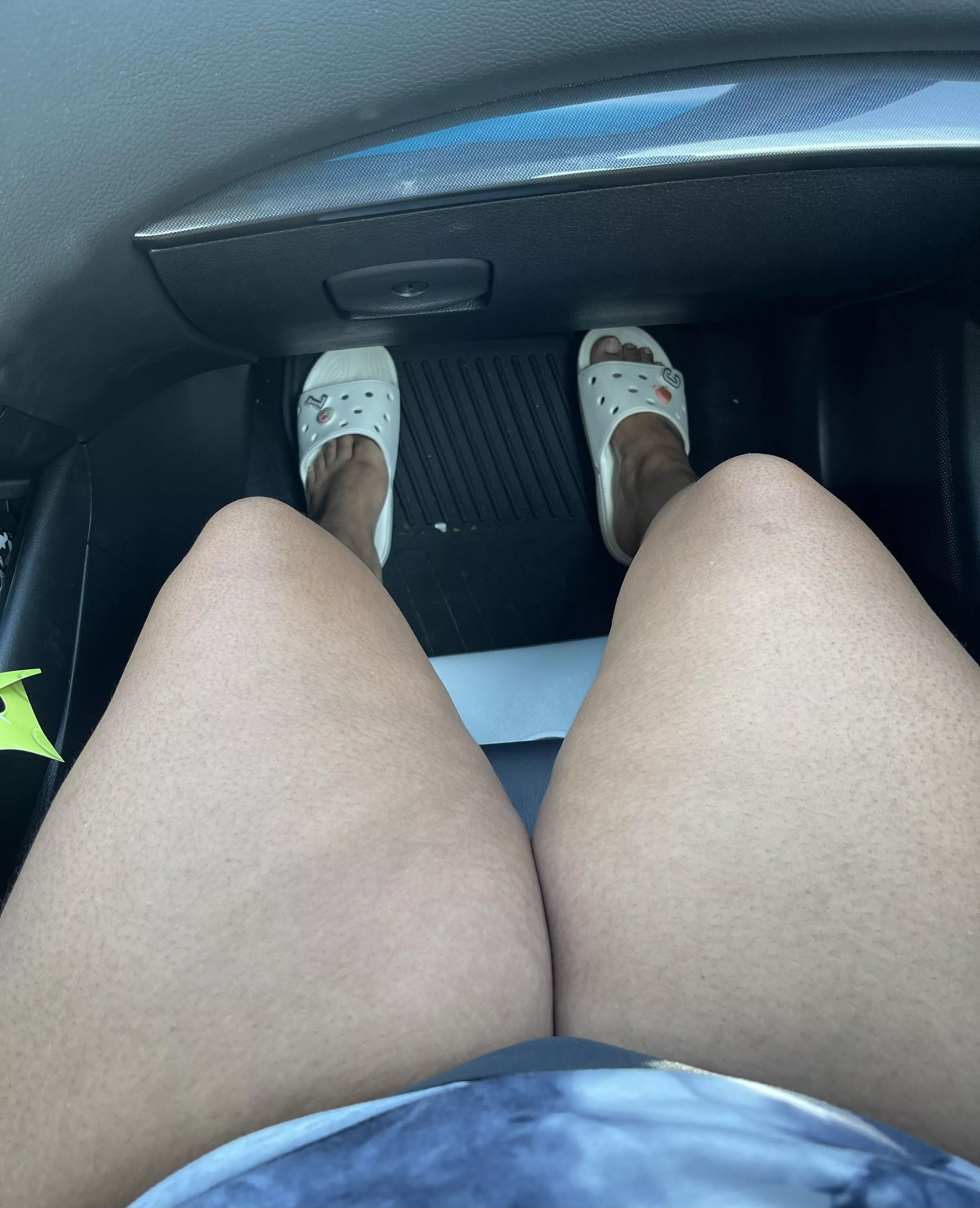 My wife wanted to show her thick thighs