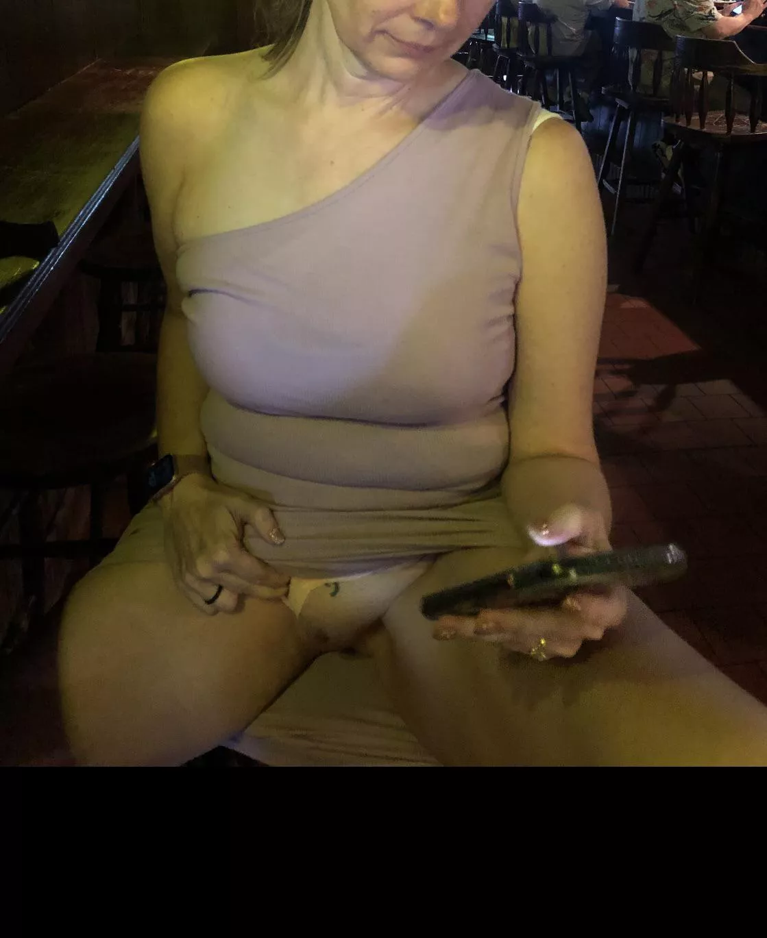 She loves flashing her pussy in New Orleans.