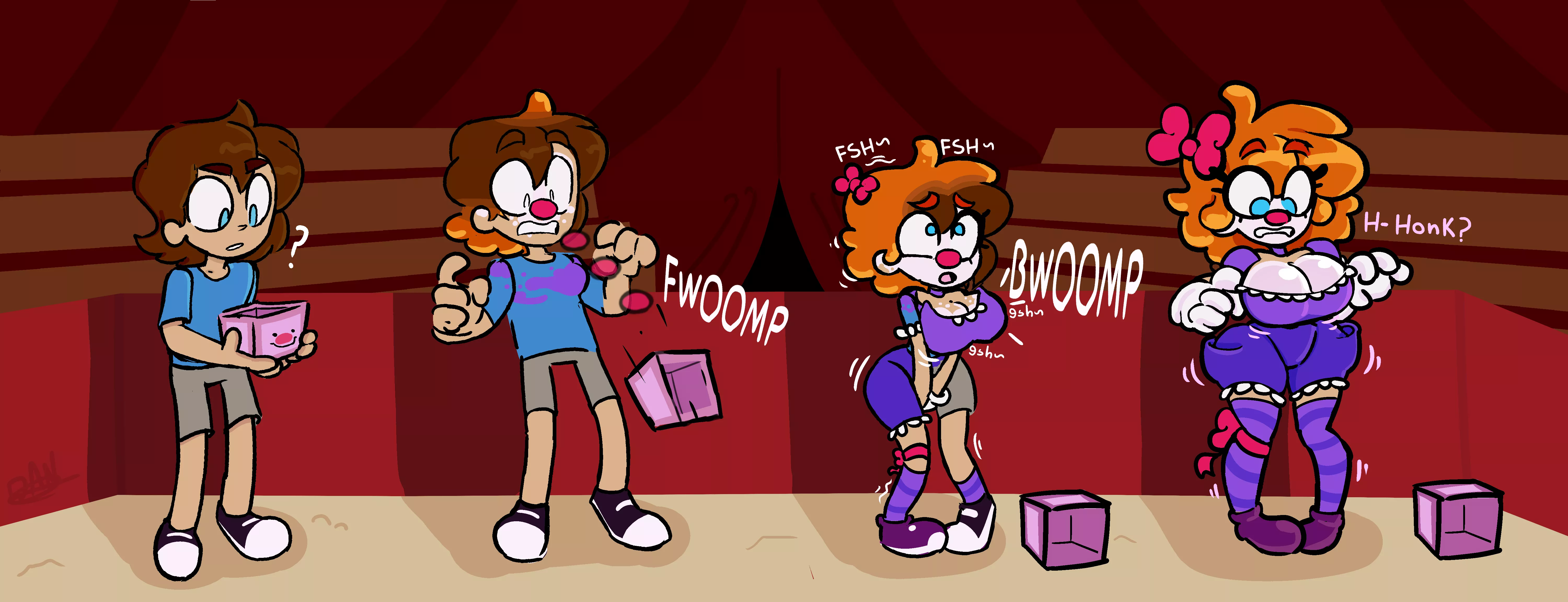 Surprise! (Clown tg tf) by me