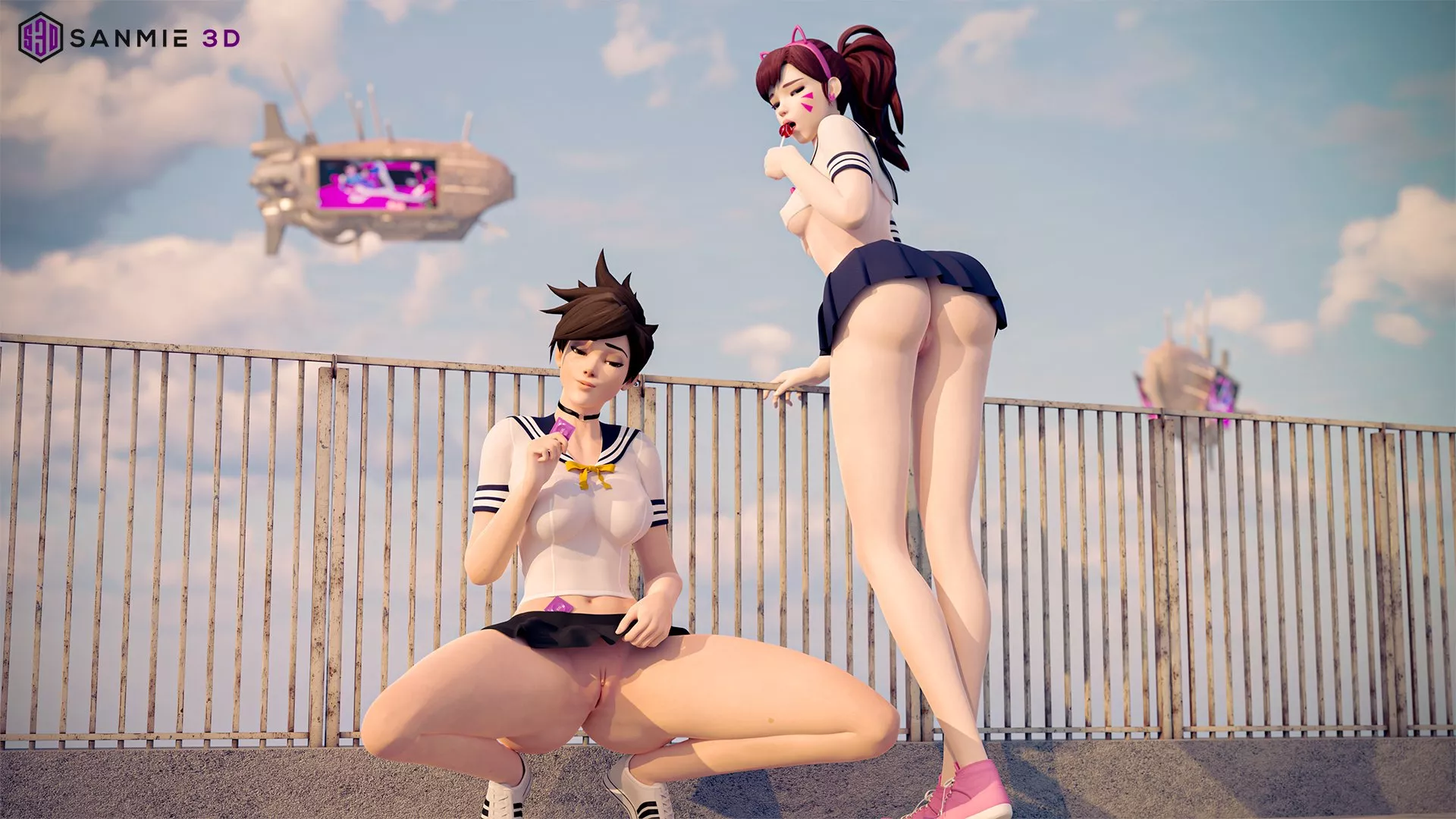 Tracer & D.va (Sanmie3D)