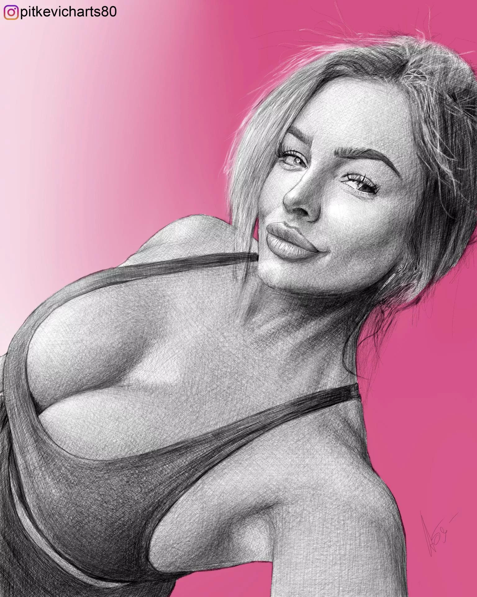 Art for adult model /actress Jessica Annelle, by Me