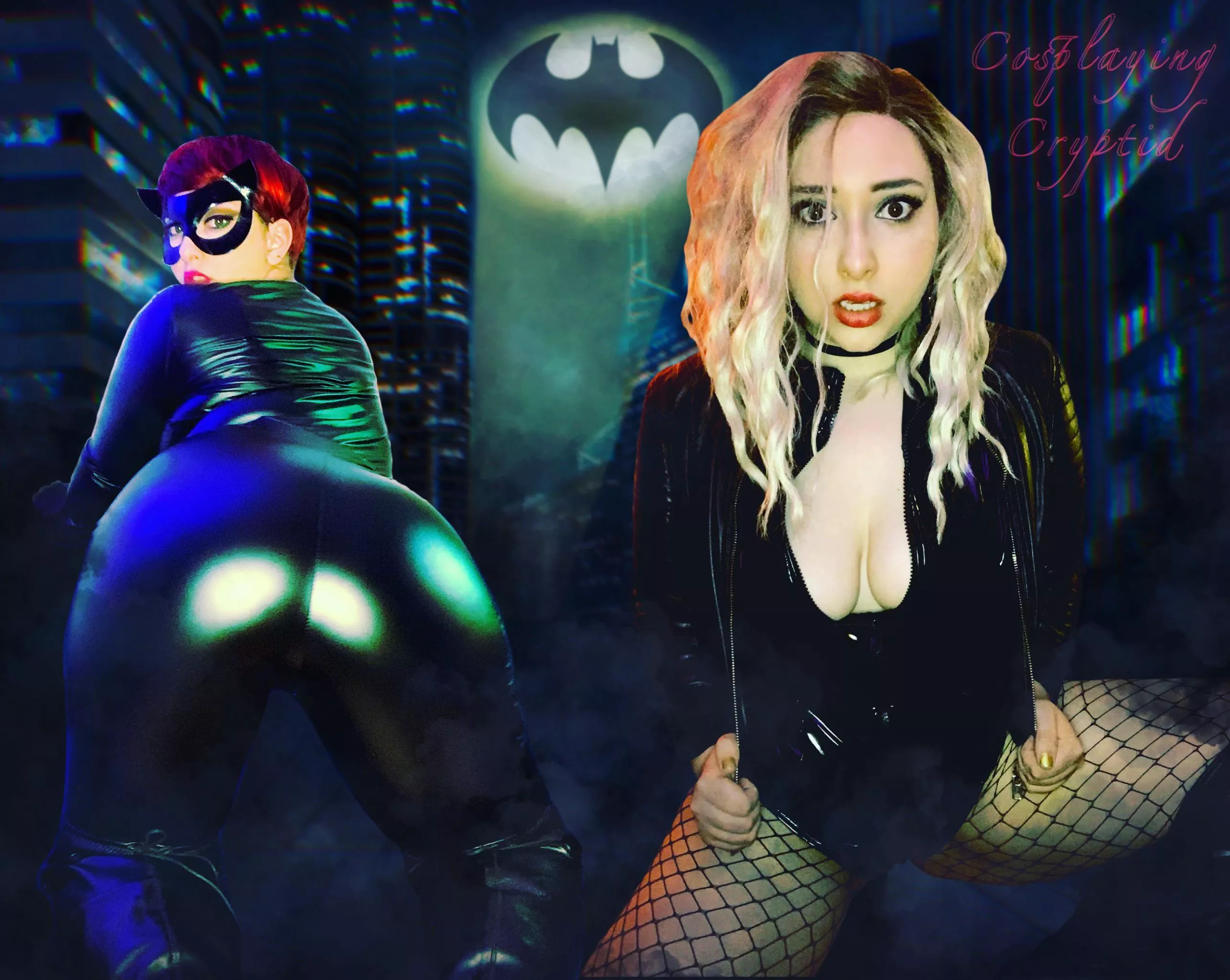 Catwoman & Black Canary (Cosplaying Cryptid) [DC]