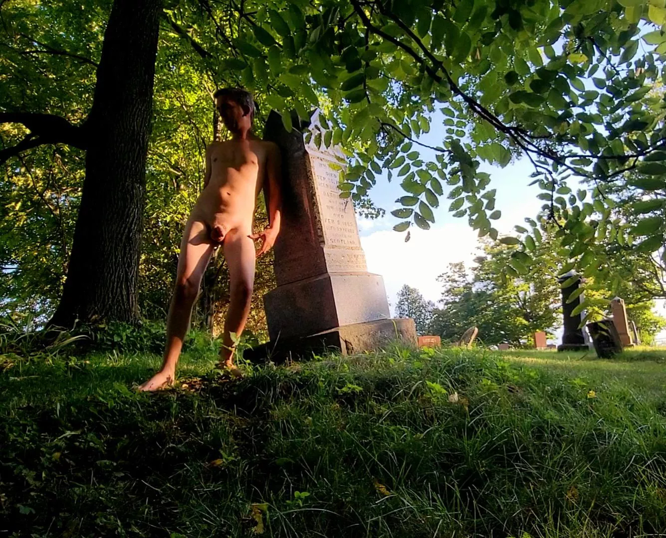 Cool Summer Evening in a forgotten Cemetery