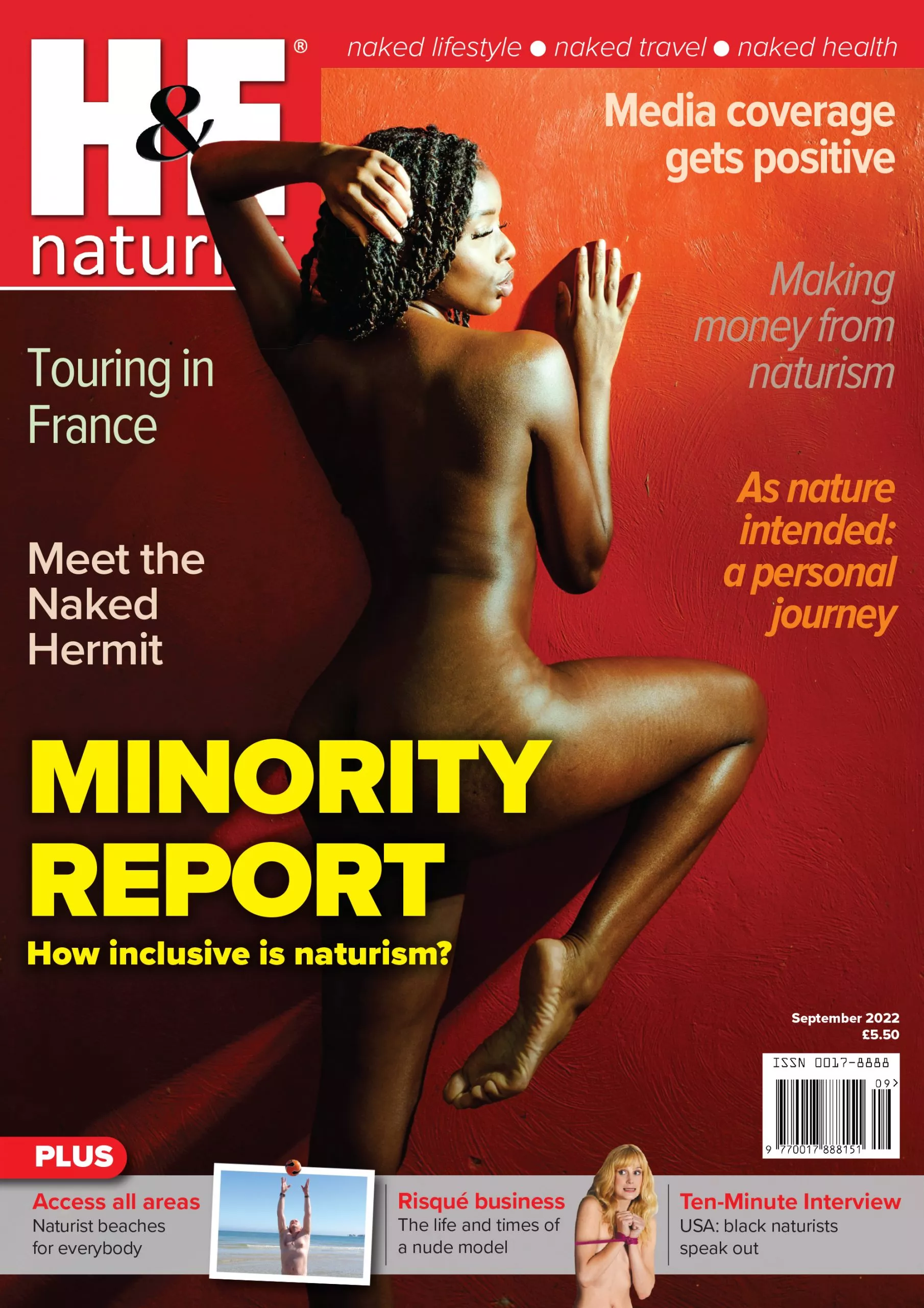 H&E Naturist September 2022 edition: Minority Report. How inclusive is naturism?