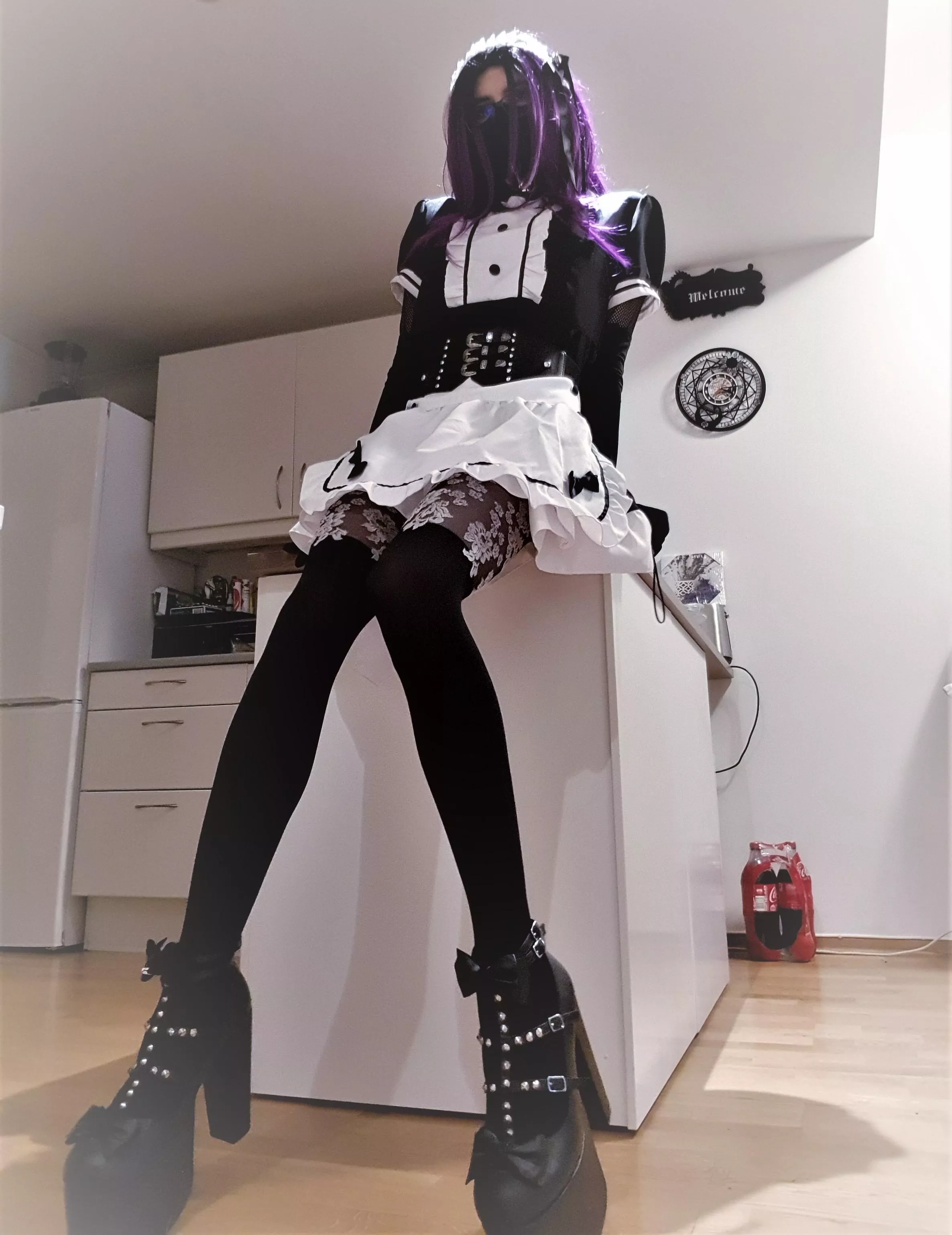 I may get to wear this Maid outfti again, next time my friends make a party