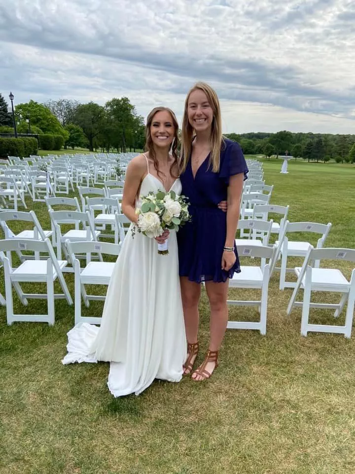 Bride and friend