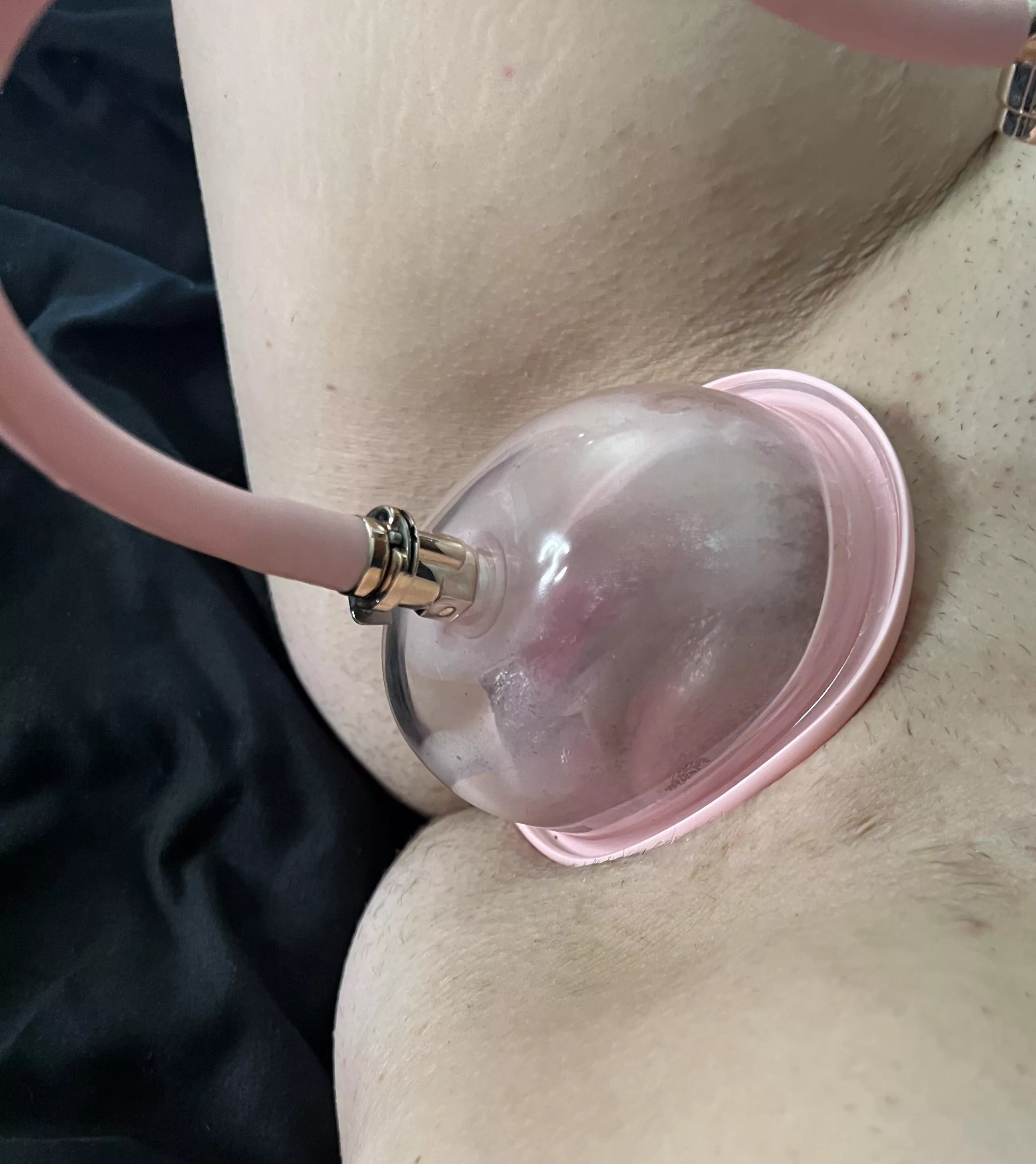 First time Making my pretty little pussy nice and puffy