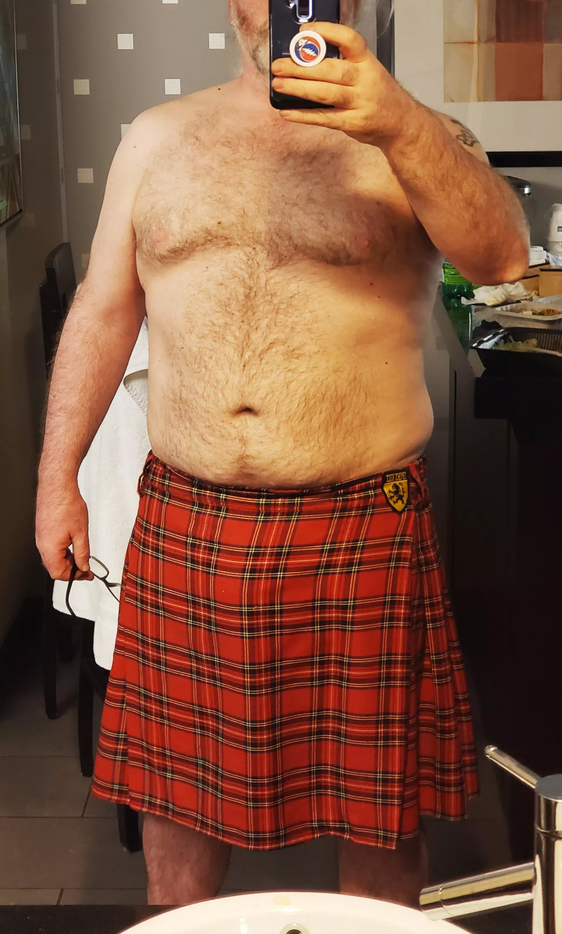 Guess what I'm wearing under the kilt ...