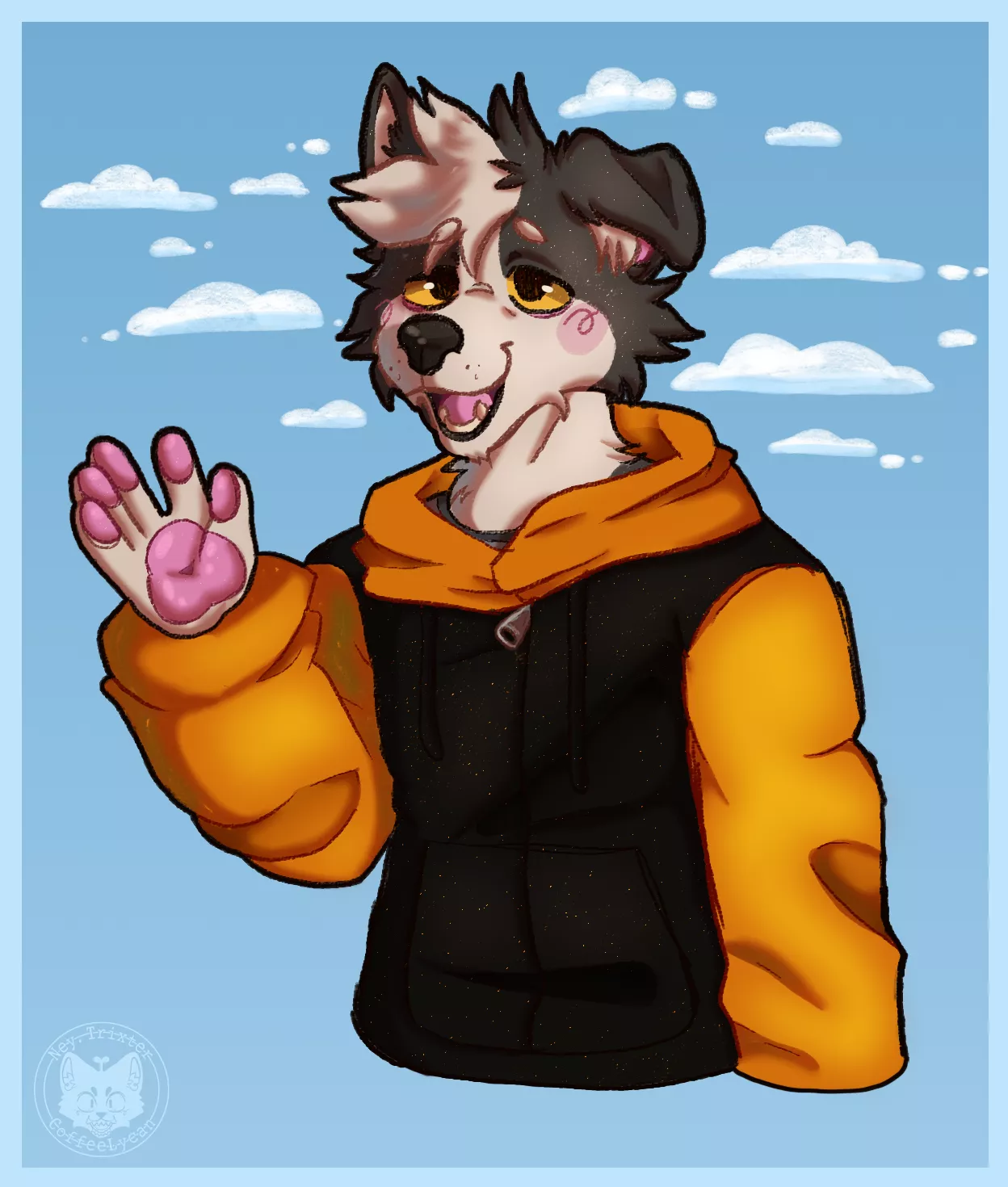 Little doodle for @/CollieTucker on Twitter cause who doesn't like a cute collie??