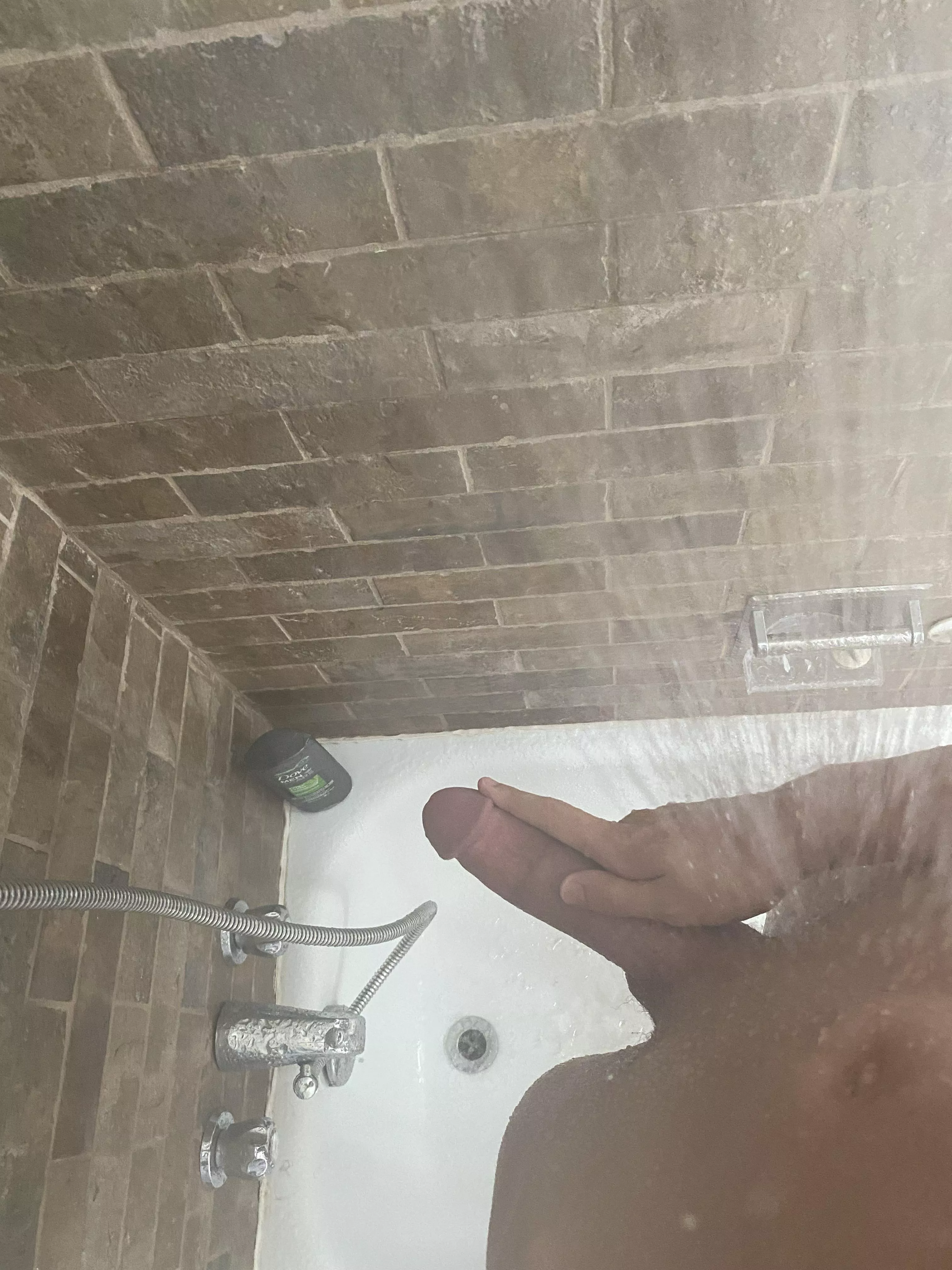 My cock in the shower