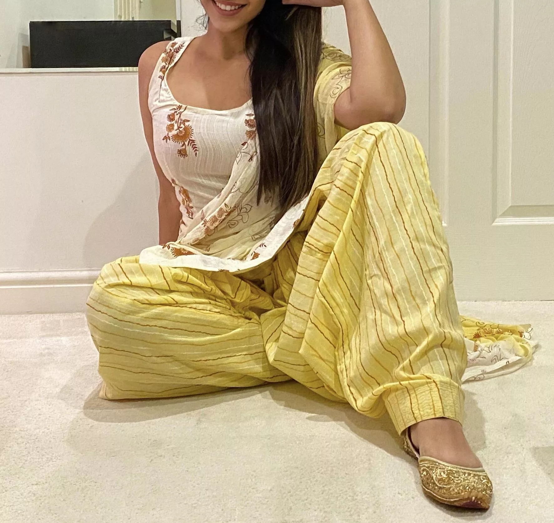 Never underestimate a girl in a yellow dress... British Punjabi Indian