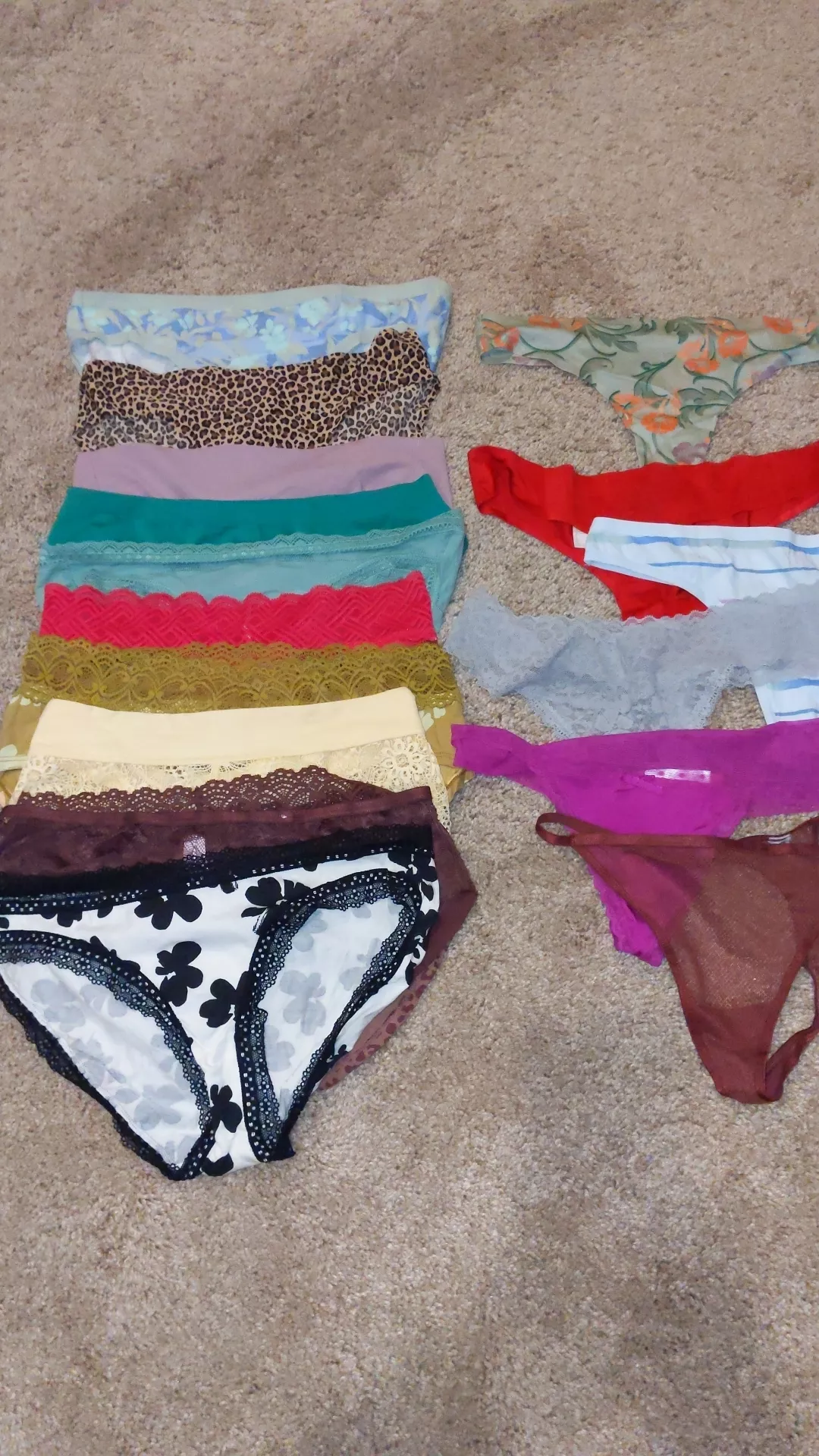 New account. Can a girl get some upvotes for her panty collection (need karma)?