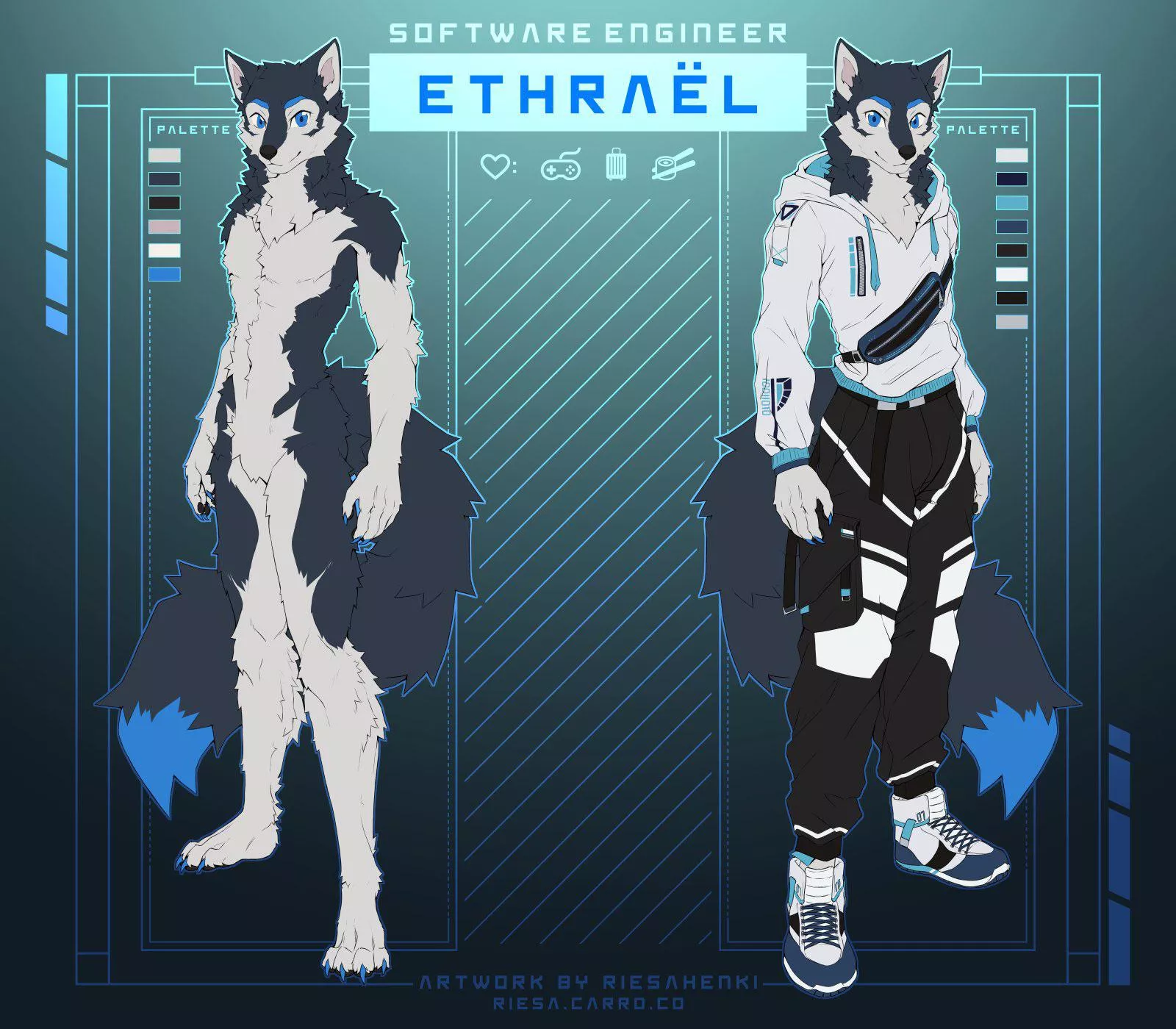 Reference Sheet Commission ðŸ’™ (for u/ArcticsWolfs !)