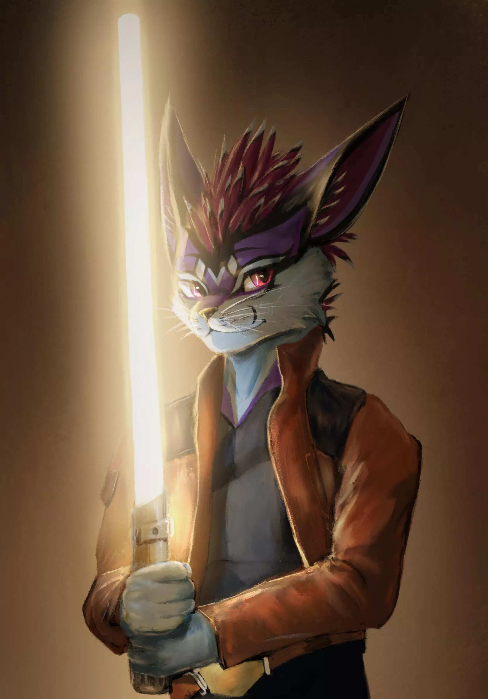 The lightsaber (Stampmats / commission: open)