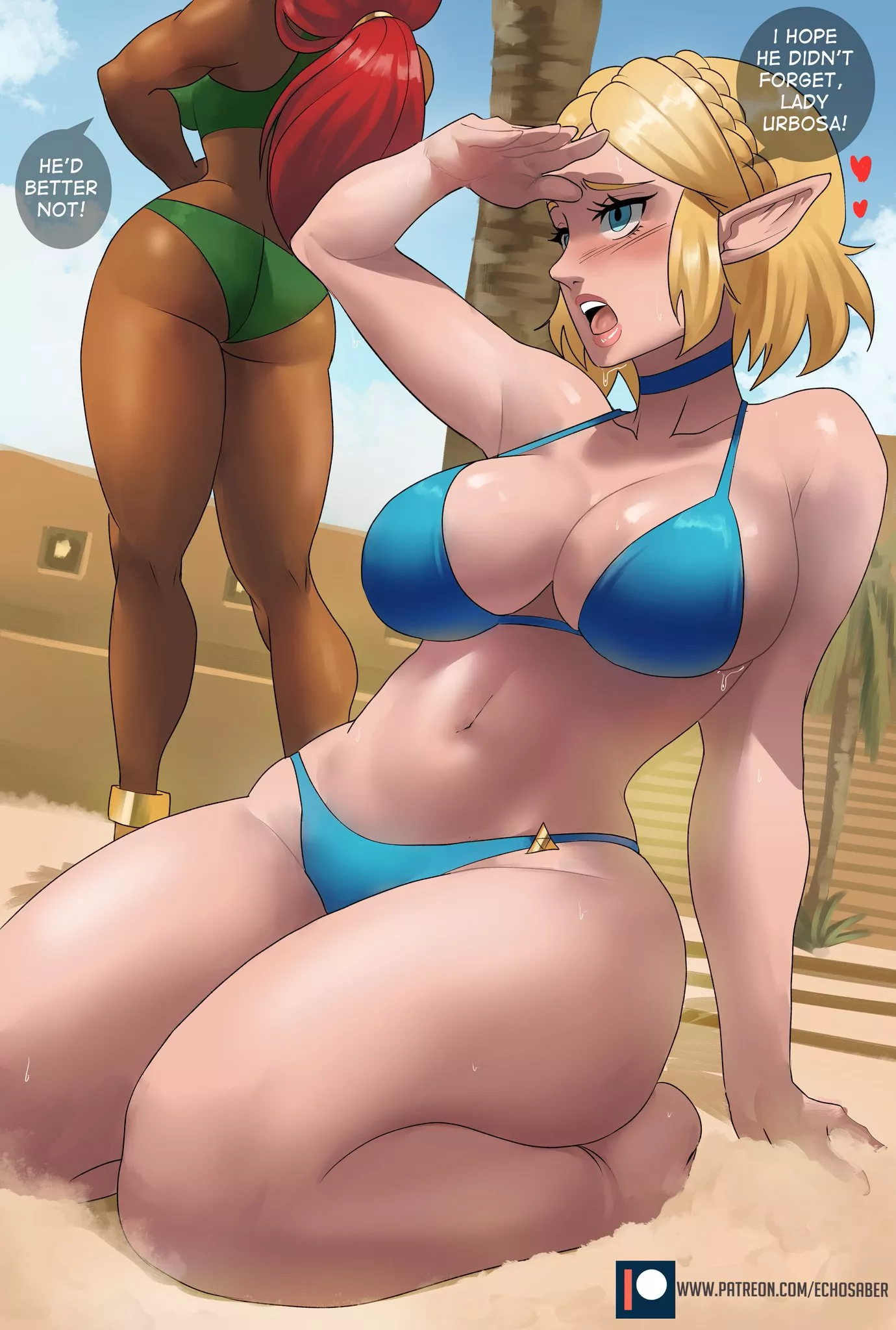 Zelda and Urbosa's day out (Echo Saber) [The Legend of Zelda]