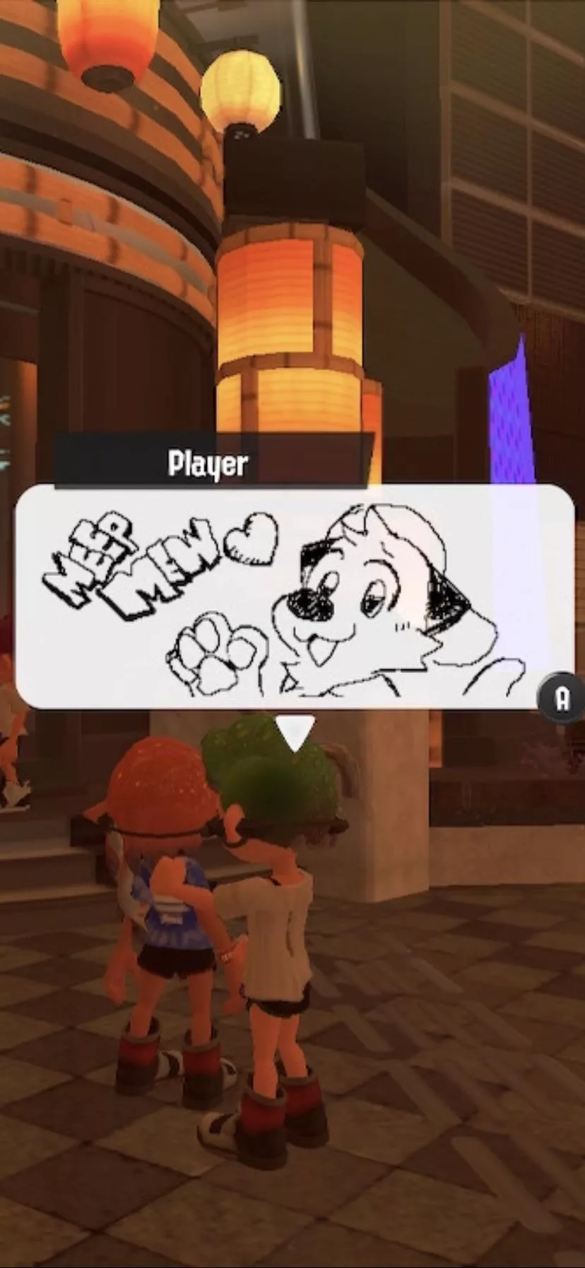 I saw this post while playing Splatoon 3 splatfest world premiere on my Nintendo switch today, so cute