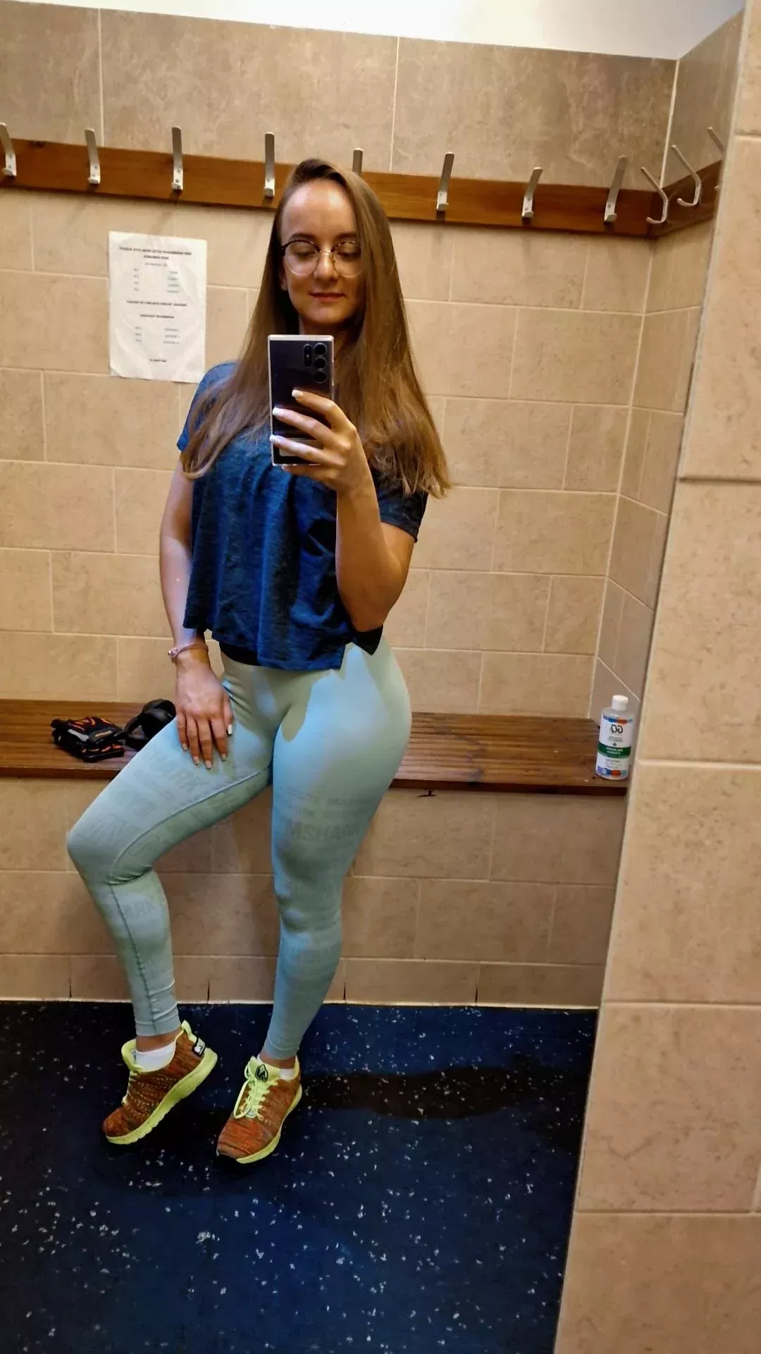 A happy gym selfie