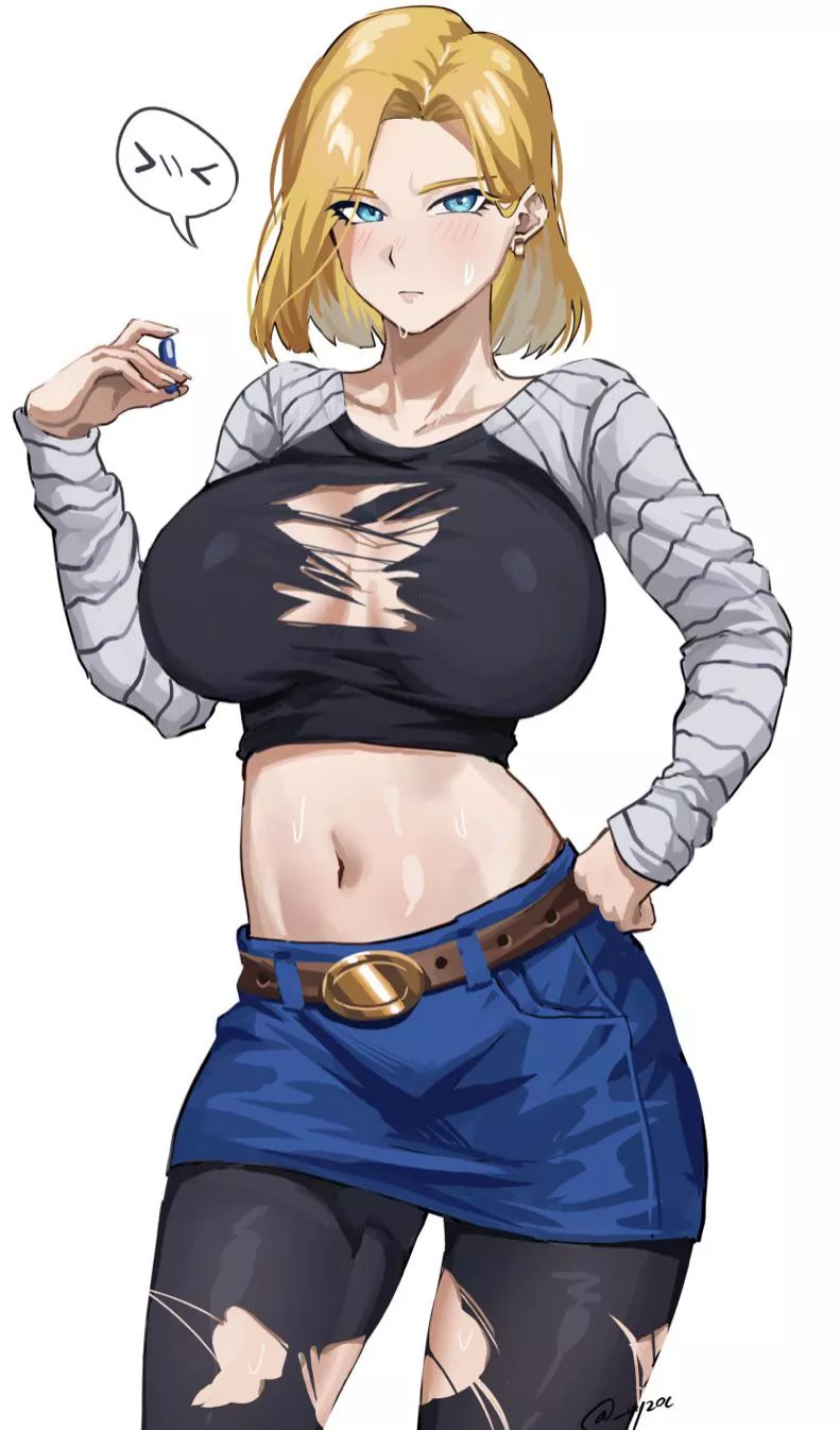 android 18 [dragon ball z] (sleepyhead)