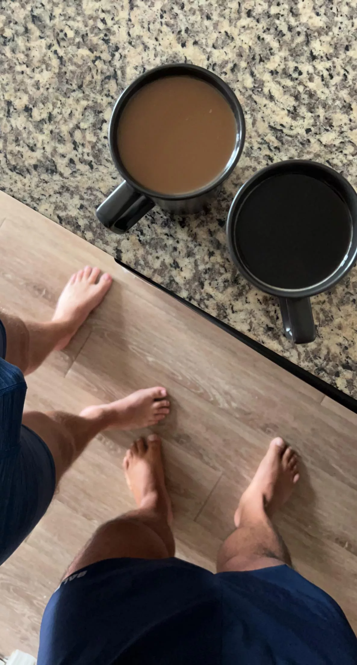 Coffee and feet.