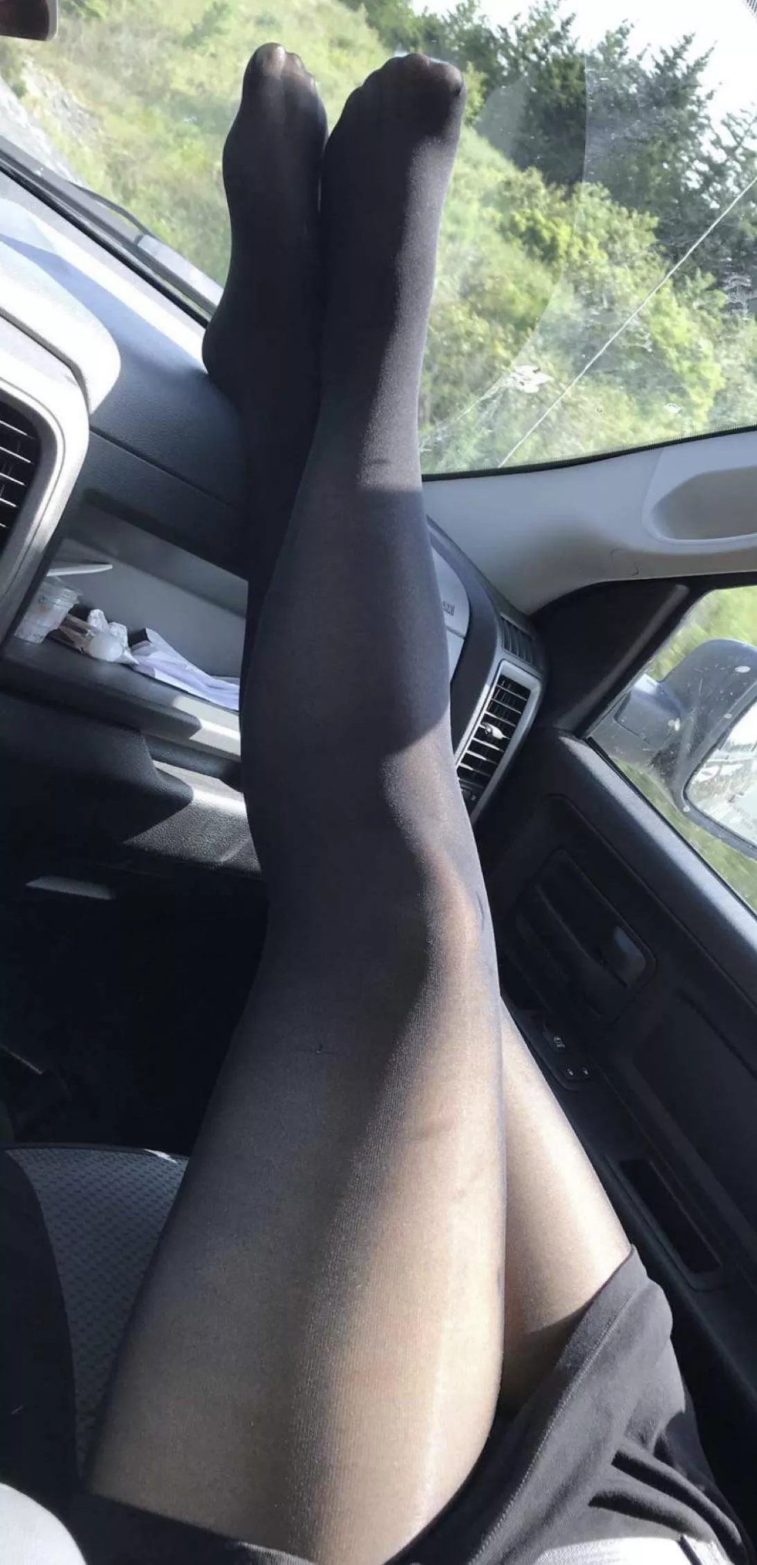 Do you like my legs in black tights 😘