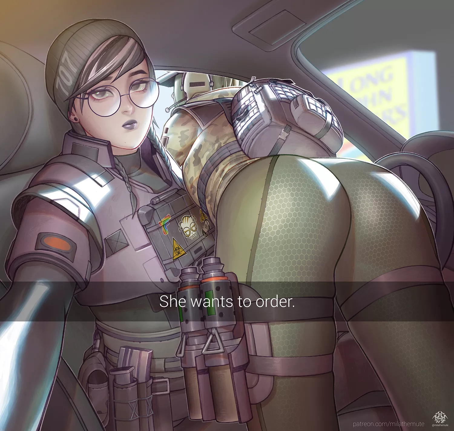 Dokkaebi & Ela at the Drive-Thru (OC)