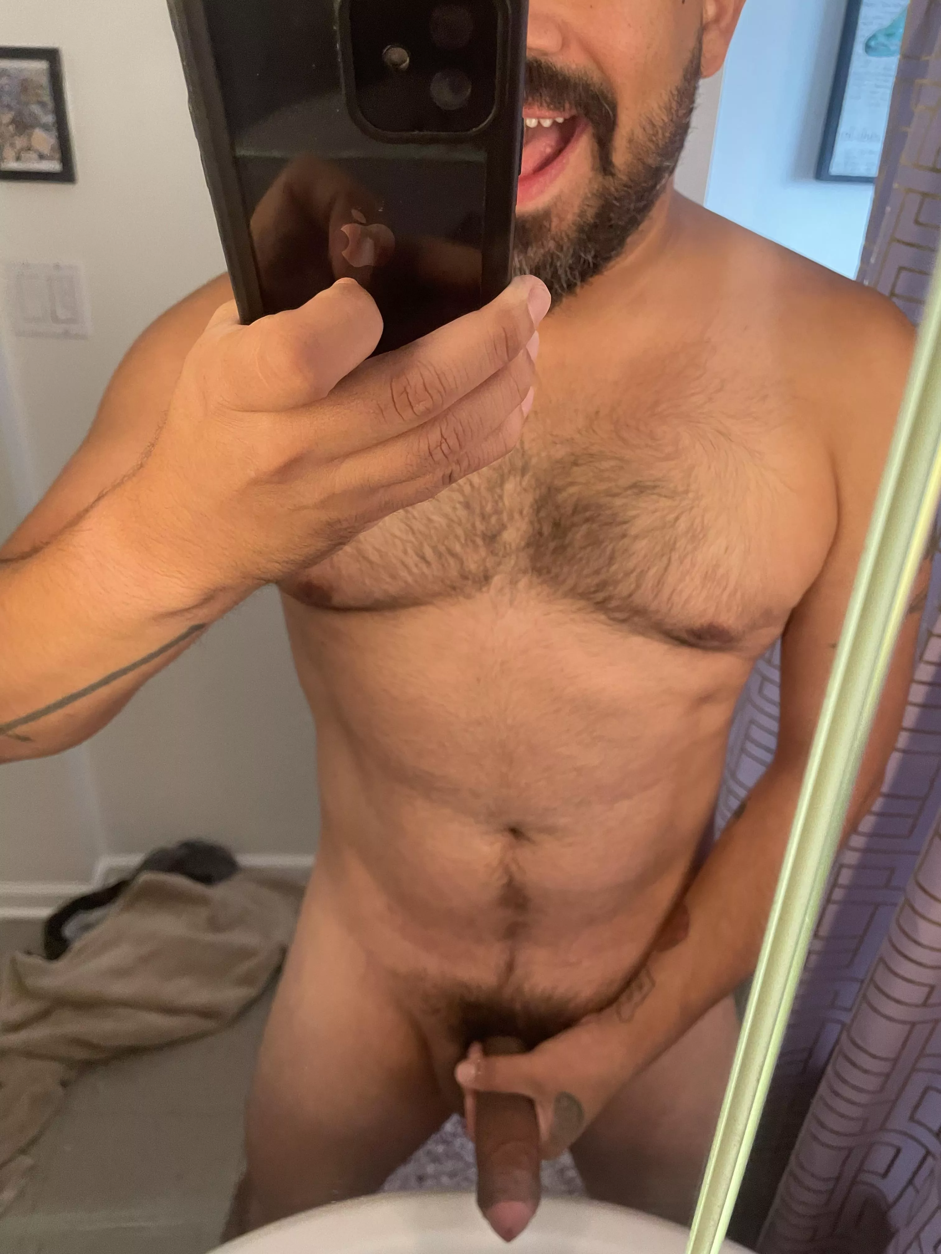 Hope you like my cum filled, milk chocolate dick