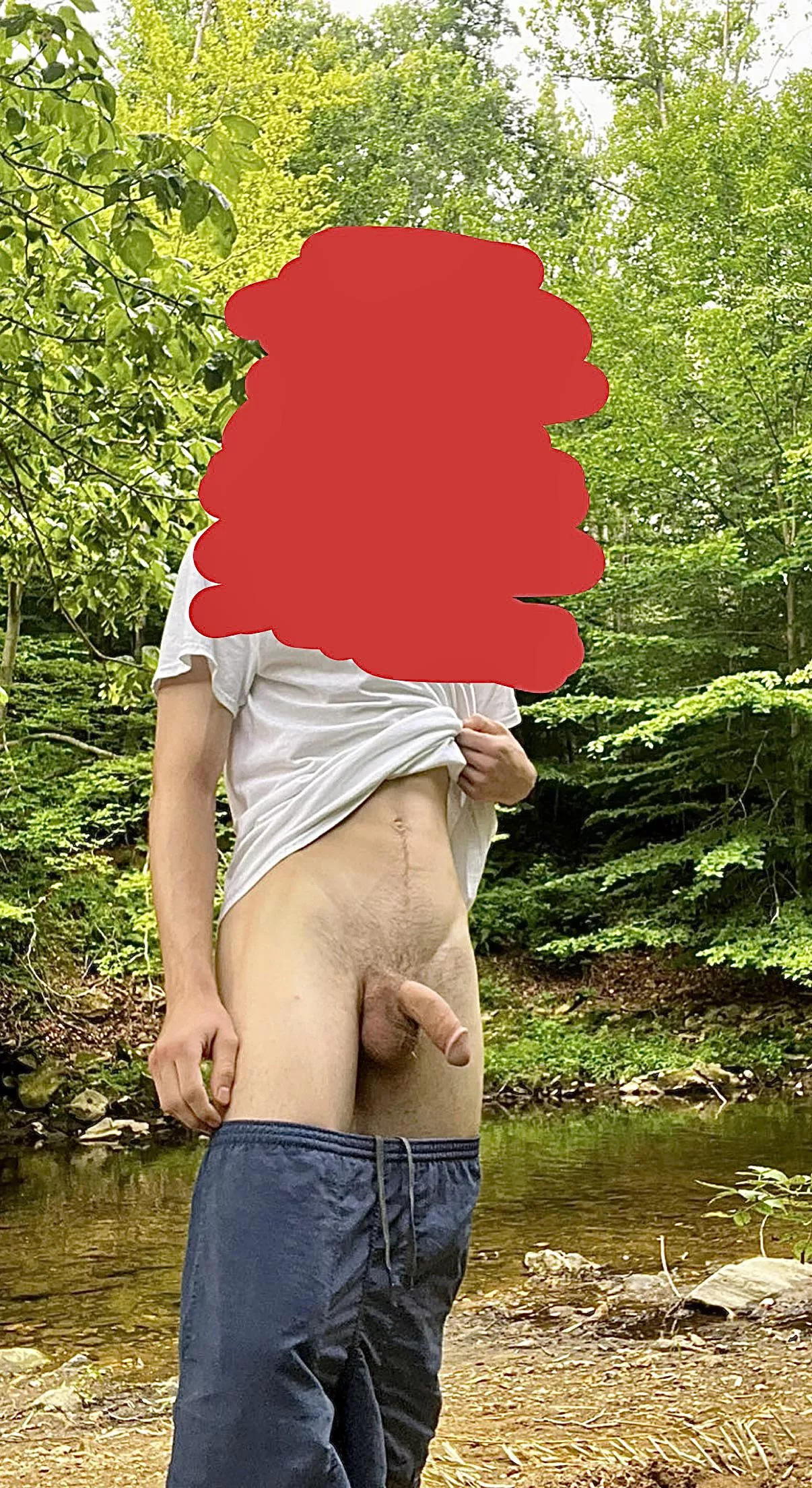 Pulling my dick out on the trail