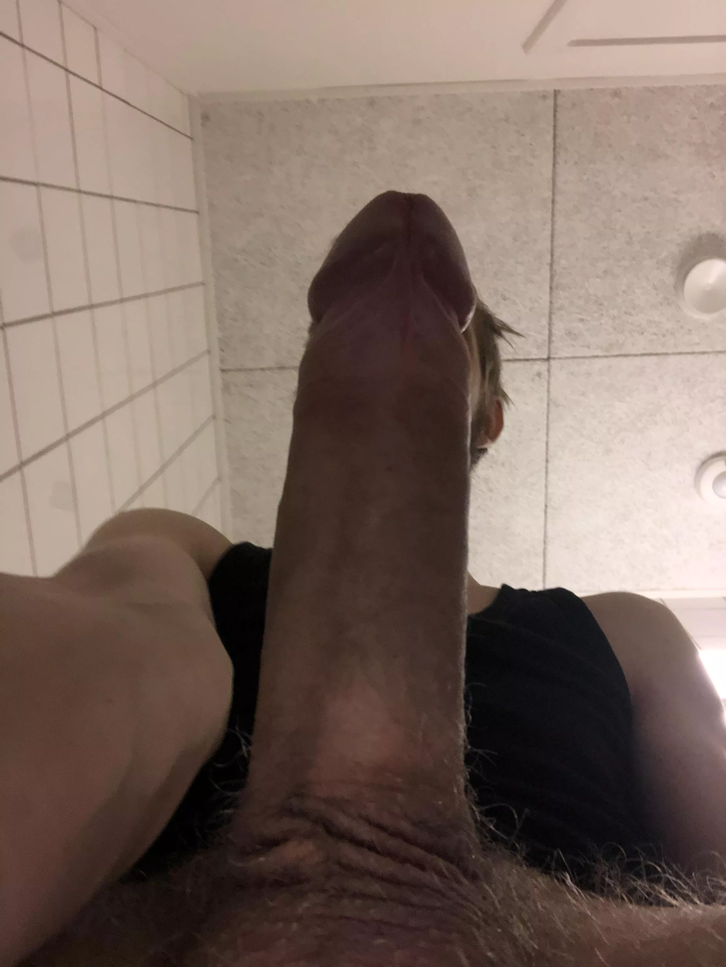 The first thing you will see when Daddy wakes you up. Rate daddys cock!