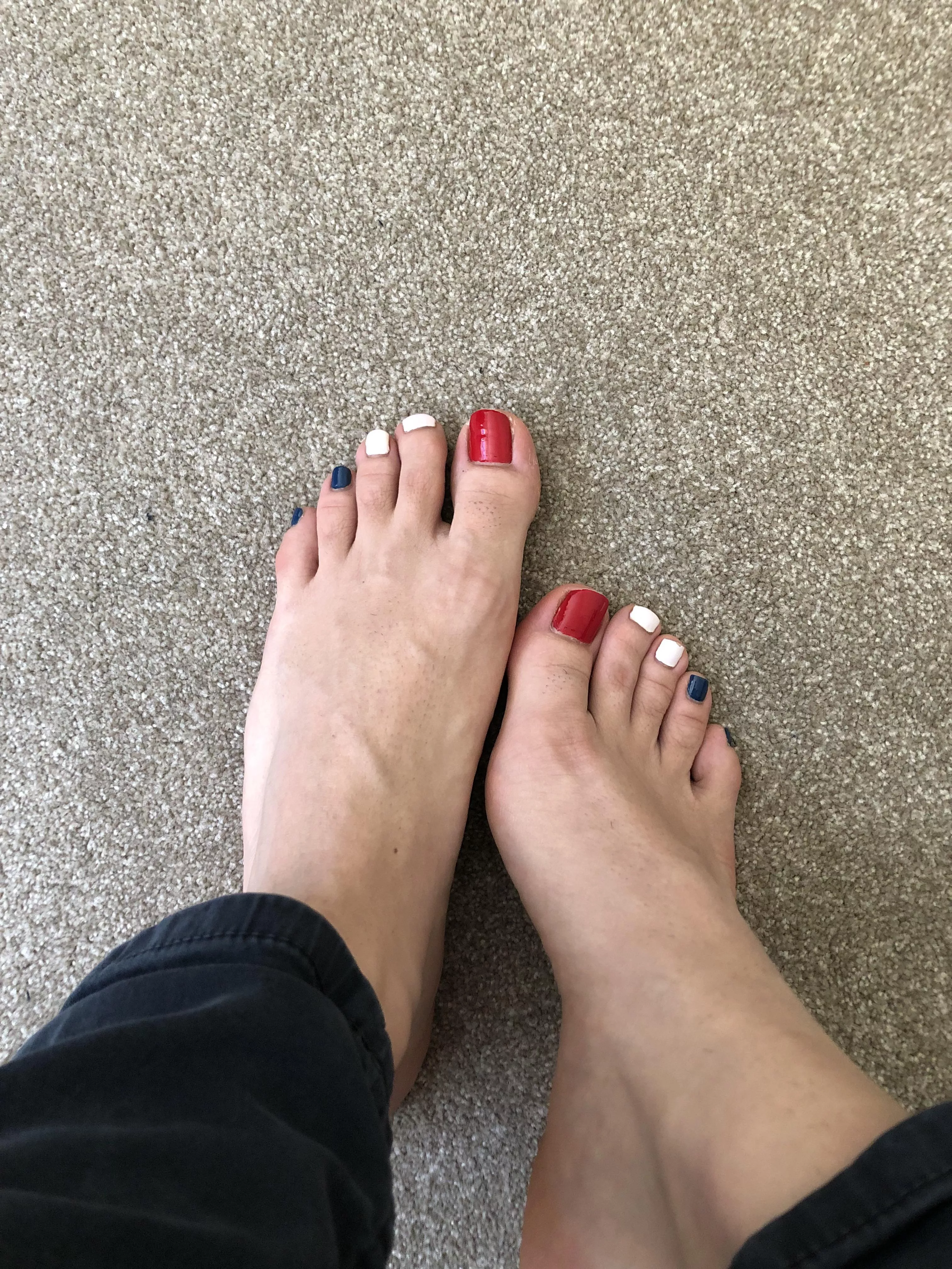 The more colourful my toes are the better I like themâ€¦.