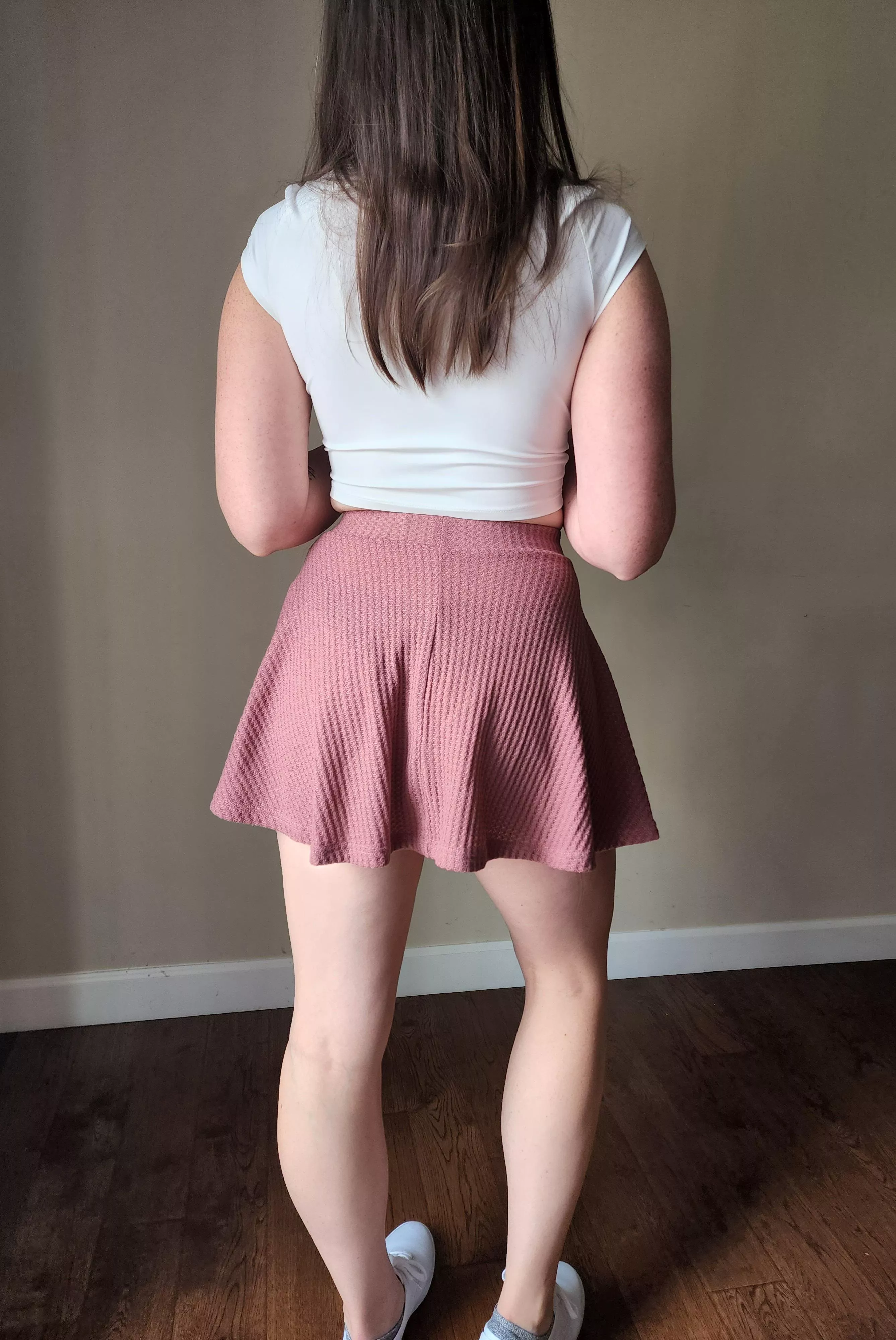 Underwear are too visible through this skirt, so I had to go without. [F]