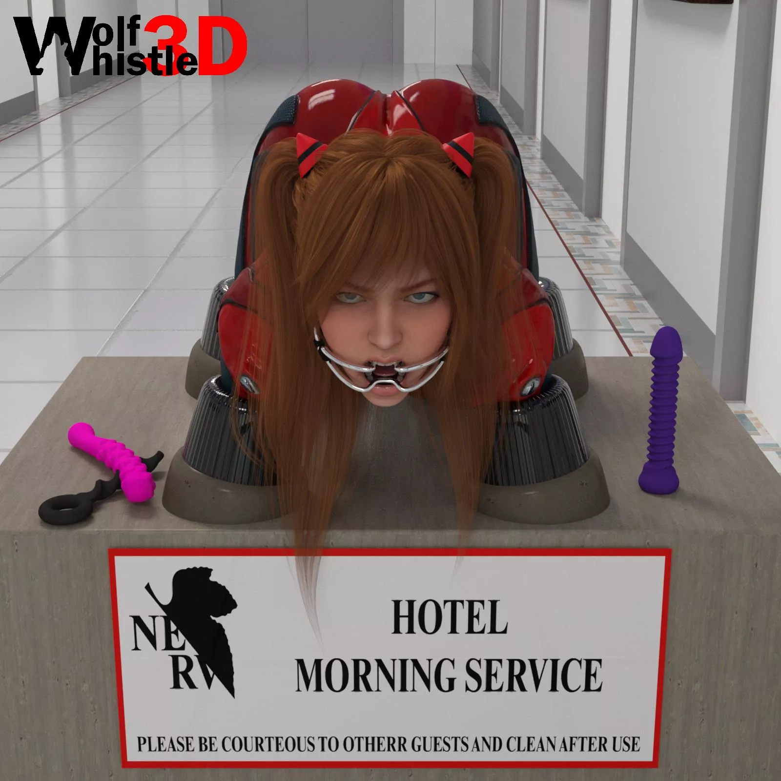 Asuka - Hotel Nerv (WolfWhistle3D) [Neon Genesis Evangelion] Link in comments