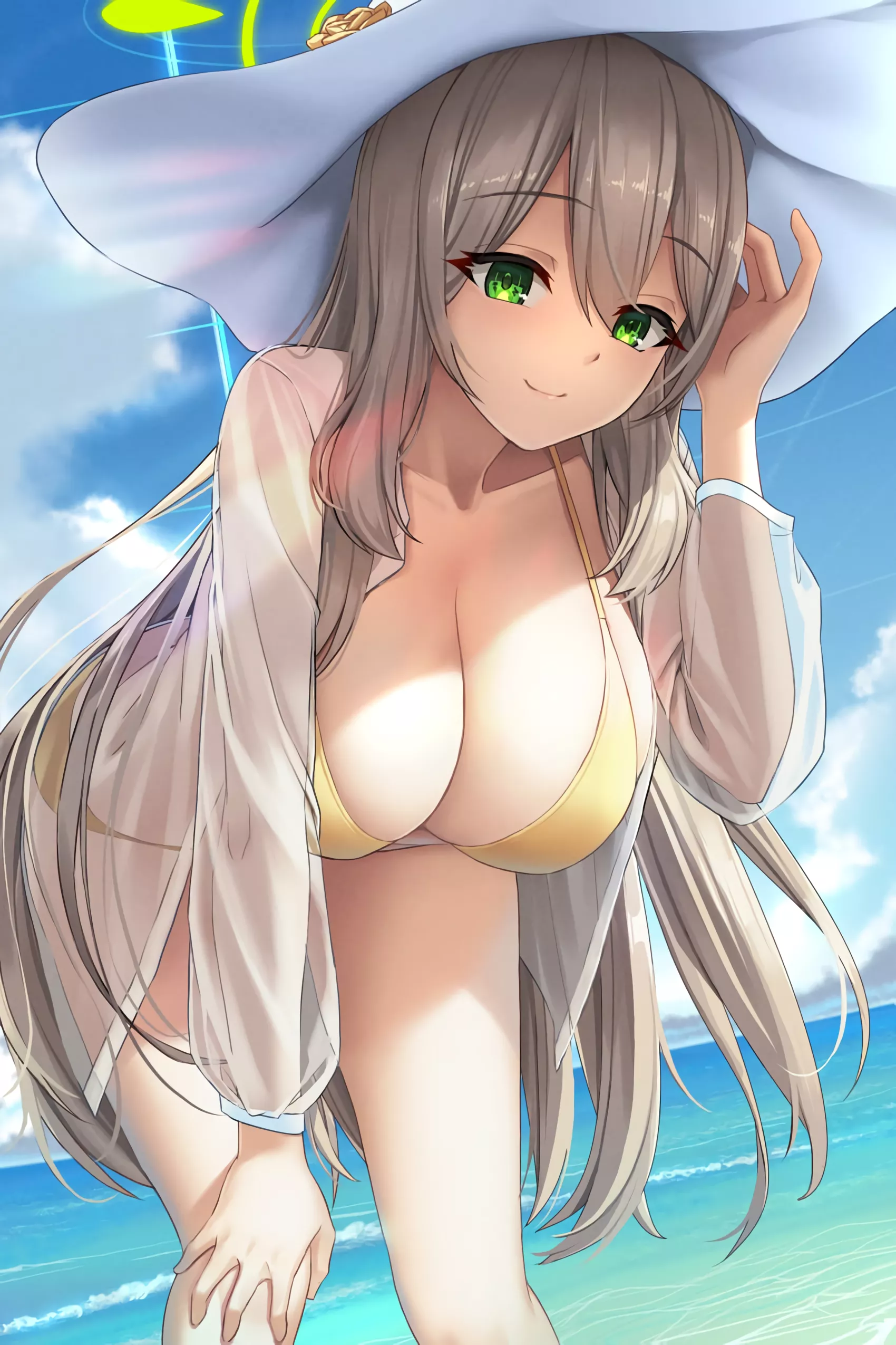 Beach Nonomi (mochimomong) [Blue Archive]