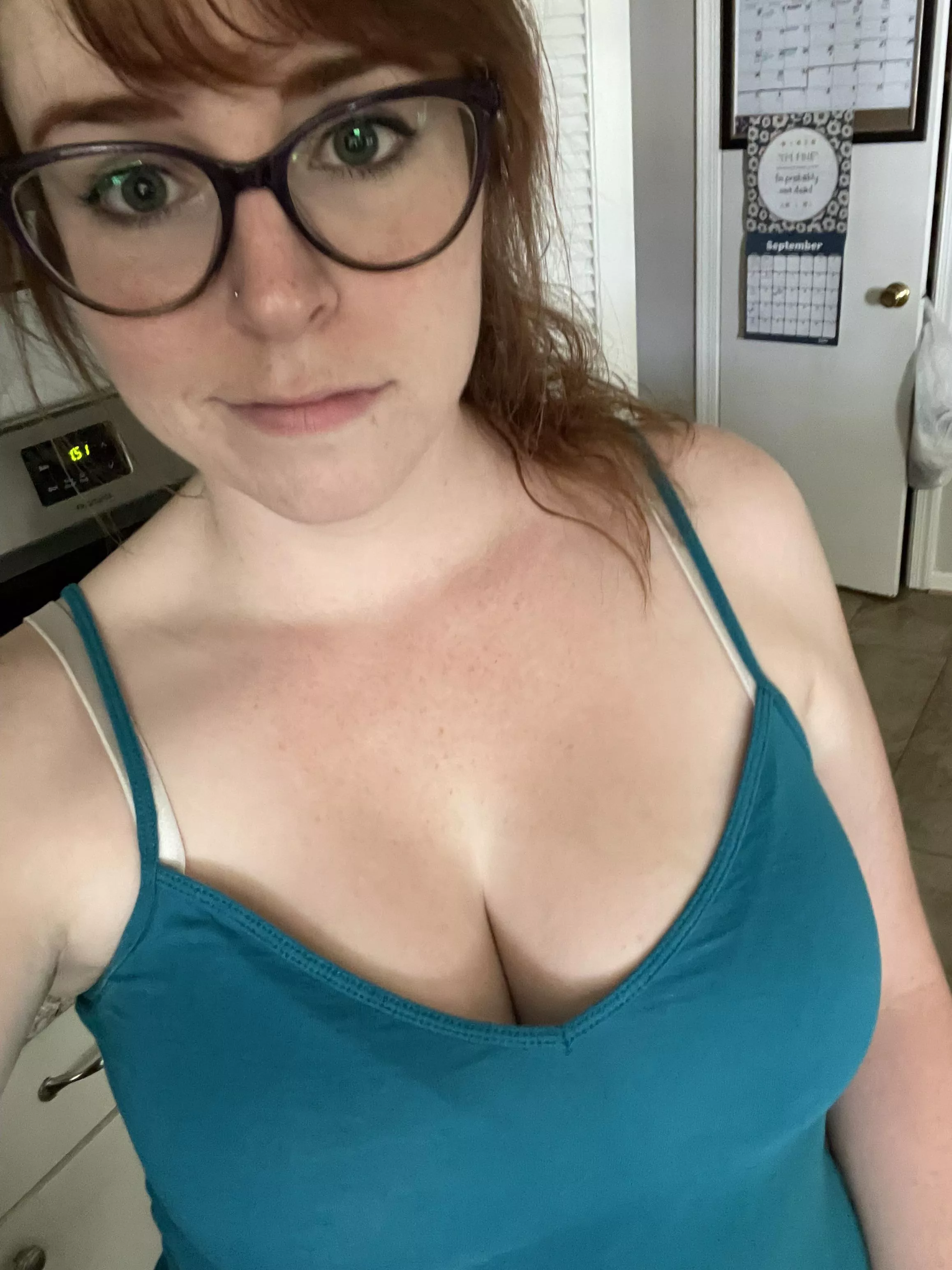 Just some Monday morning cleavage