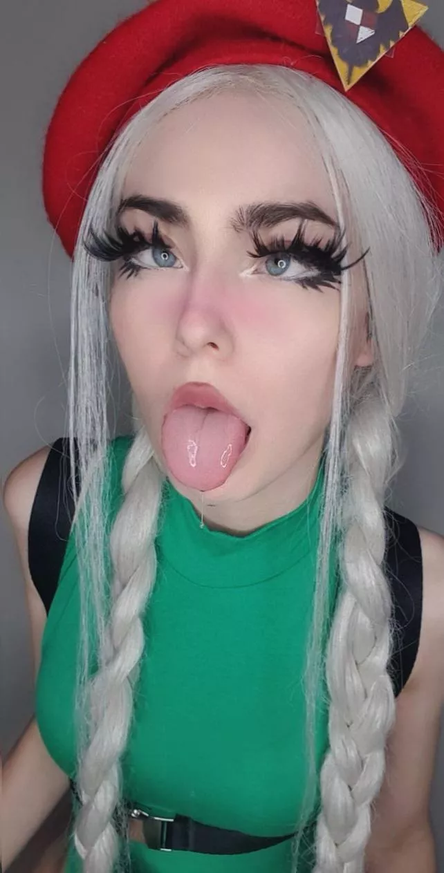 My ahegao in Cammy cosplay