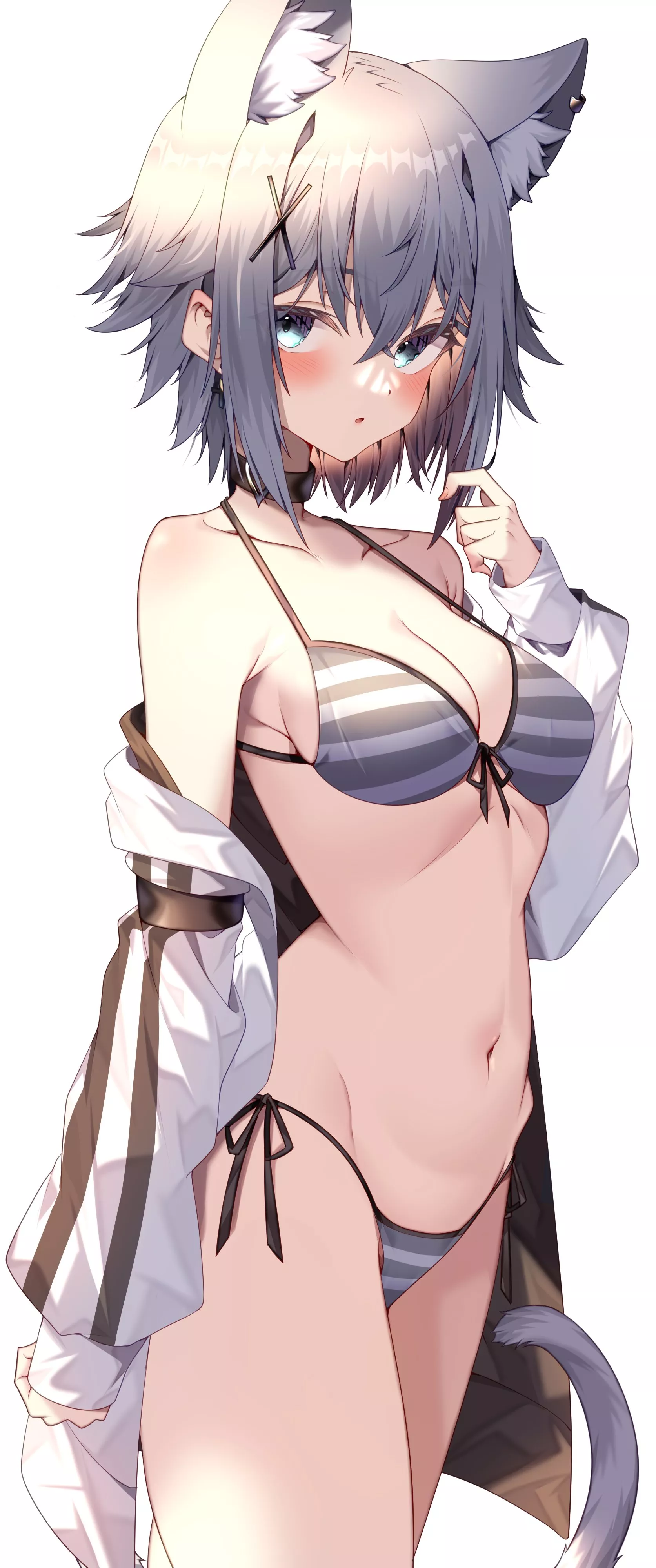 Neko in bikini is a dream cum true